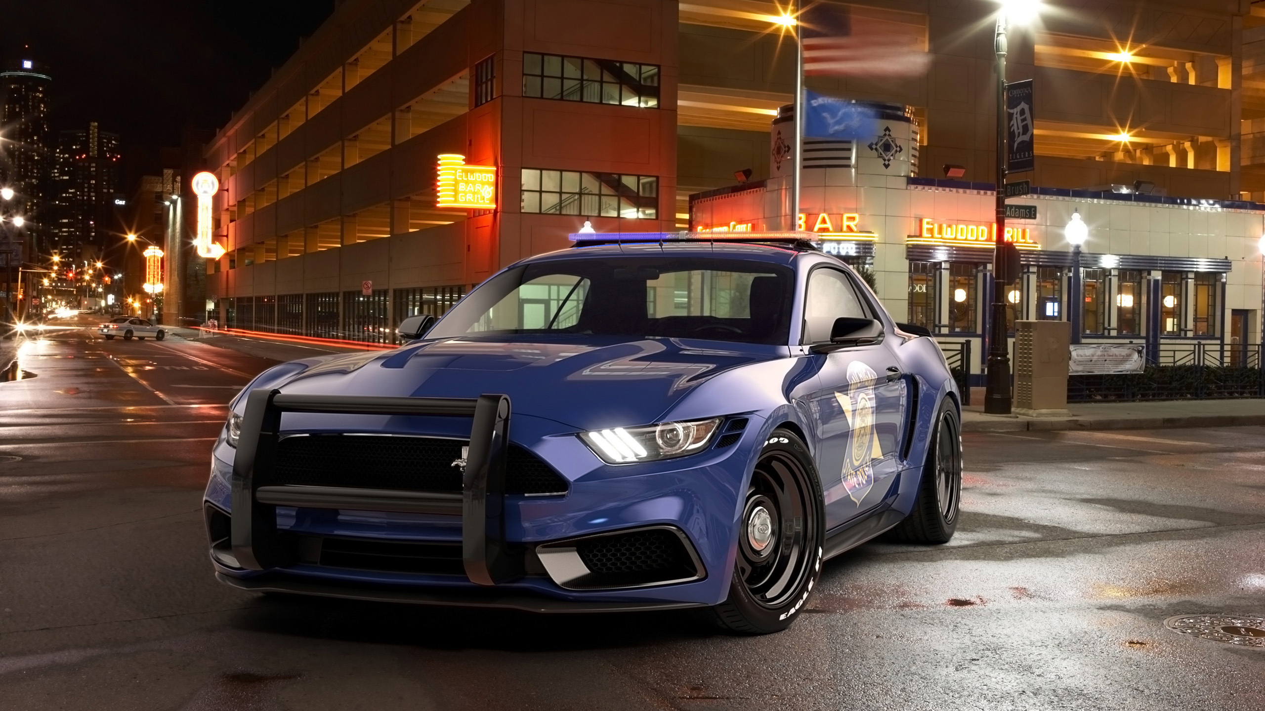 2017 Ford Mustang NotchBack Design Police Wallpaper | HD Car Wallpapers