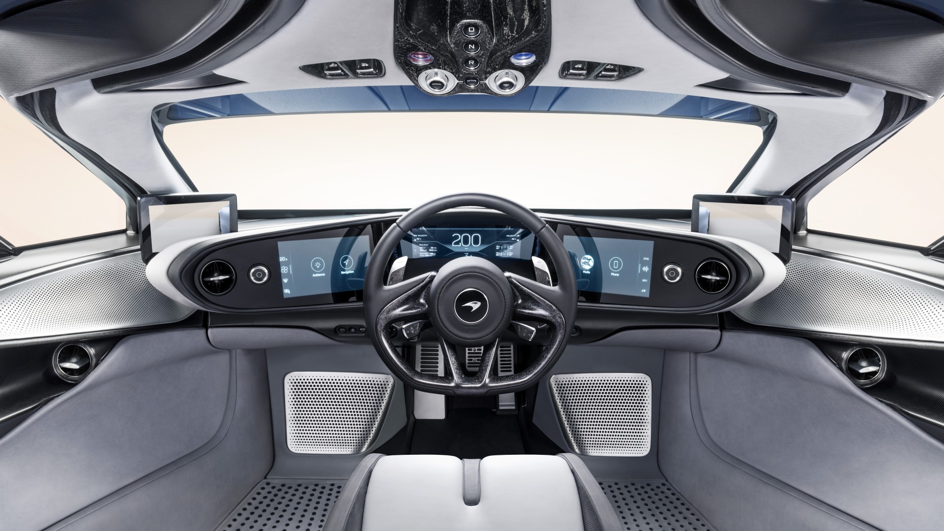 2019 McLaren Speedtail Interior 4K 8K Wallpaper HD Car