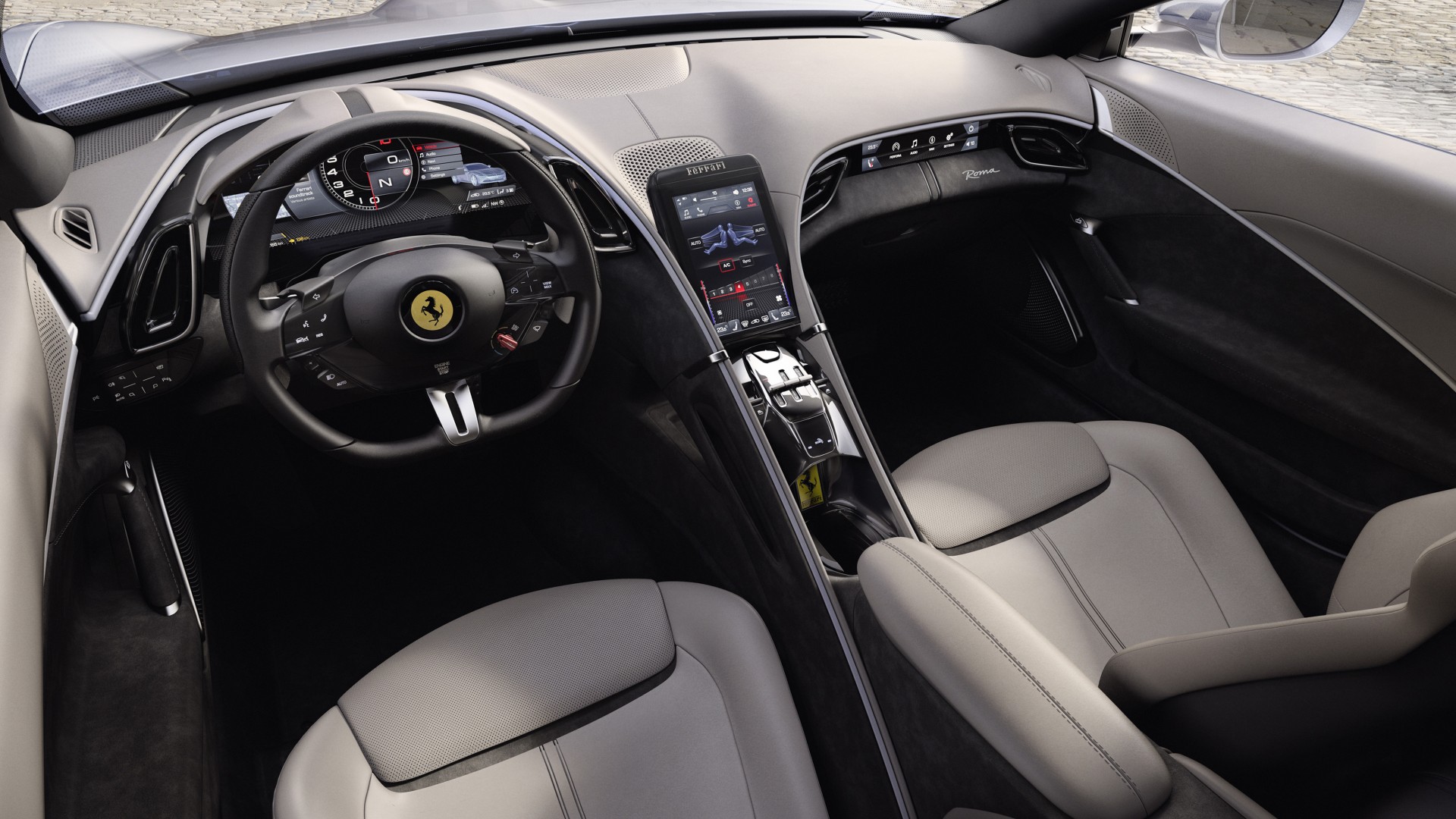 Ferrari Roma 2020 4K Interior Wallpaper | HD Car Wallpapers | ID #13923