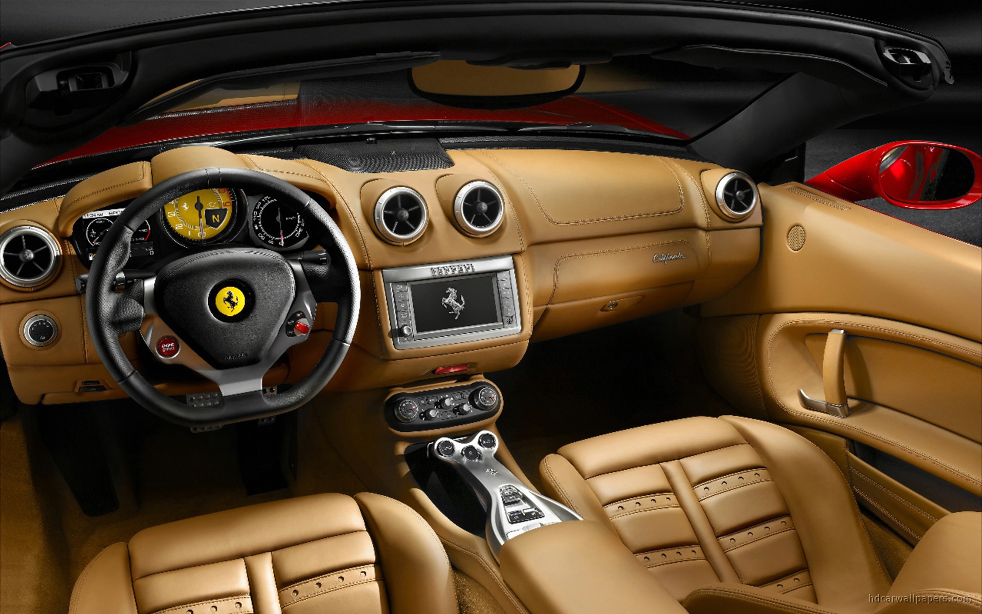 2009 Ferrari California Interior Wallpaper Hd Car