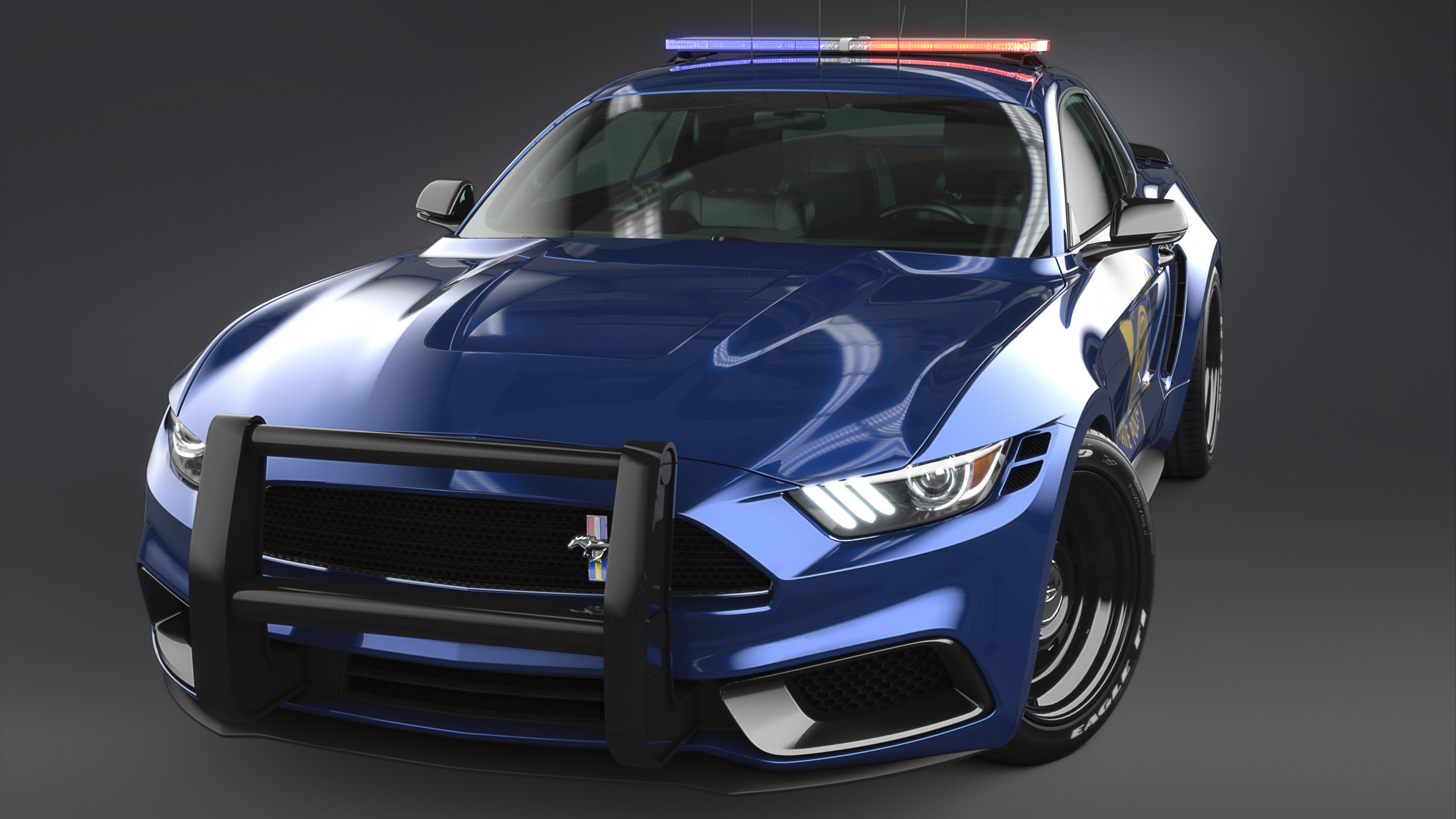2017 Ford Mustang NotchBack Design Police 3 Wallpaper | HD ...