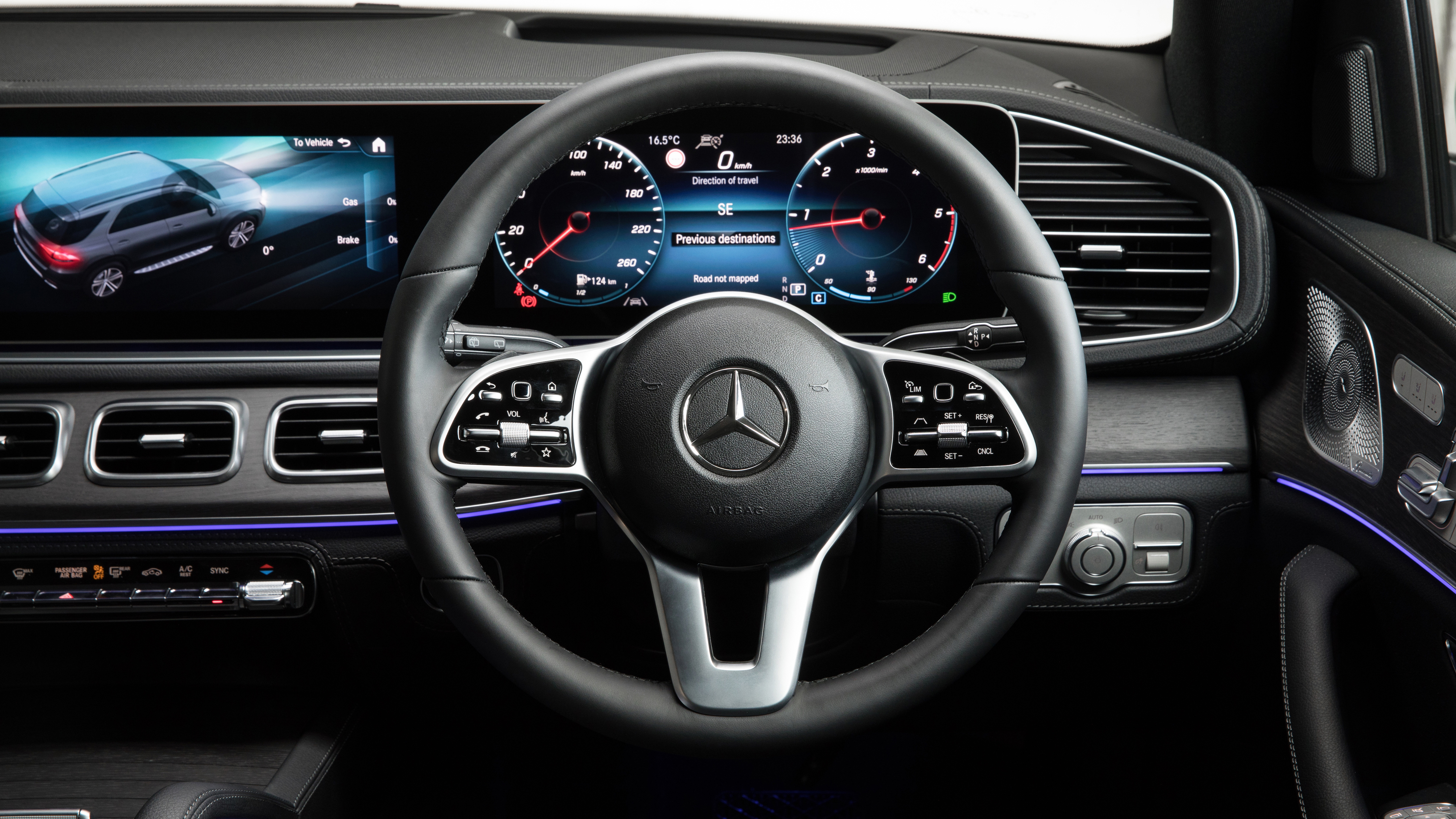 Mercedes Benz Gle 300 D 4matic Amg Line 2019 4k Interior
