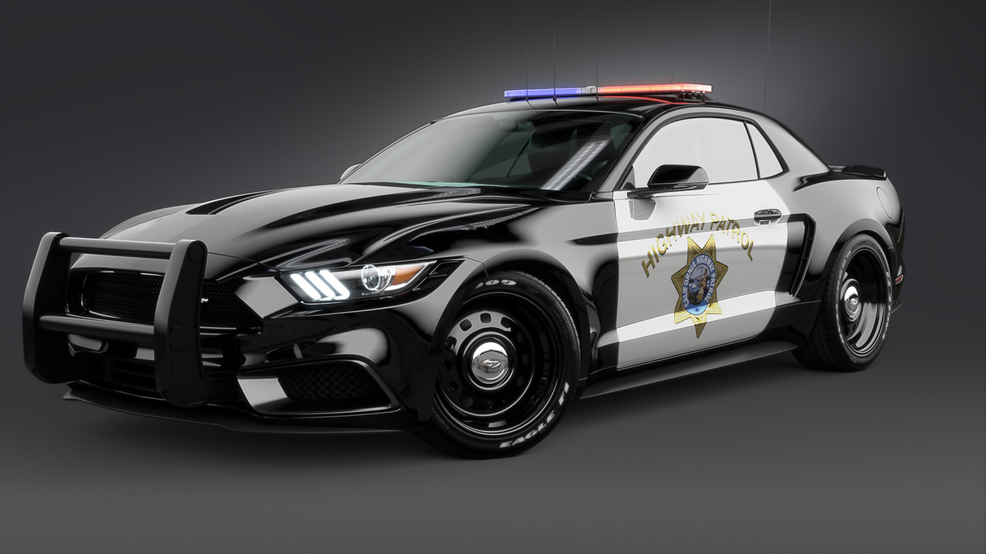 2017 Ford Mustang NotchBack Design Police 2 Wallpaper | HD ...