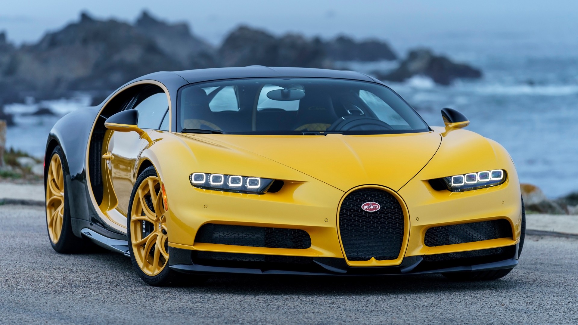 2018 Bugatti Chiron Yellow and Black 4K 2 Wallpaper | HD ...
