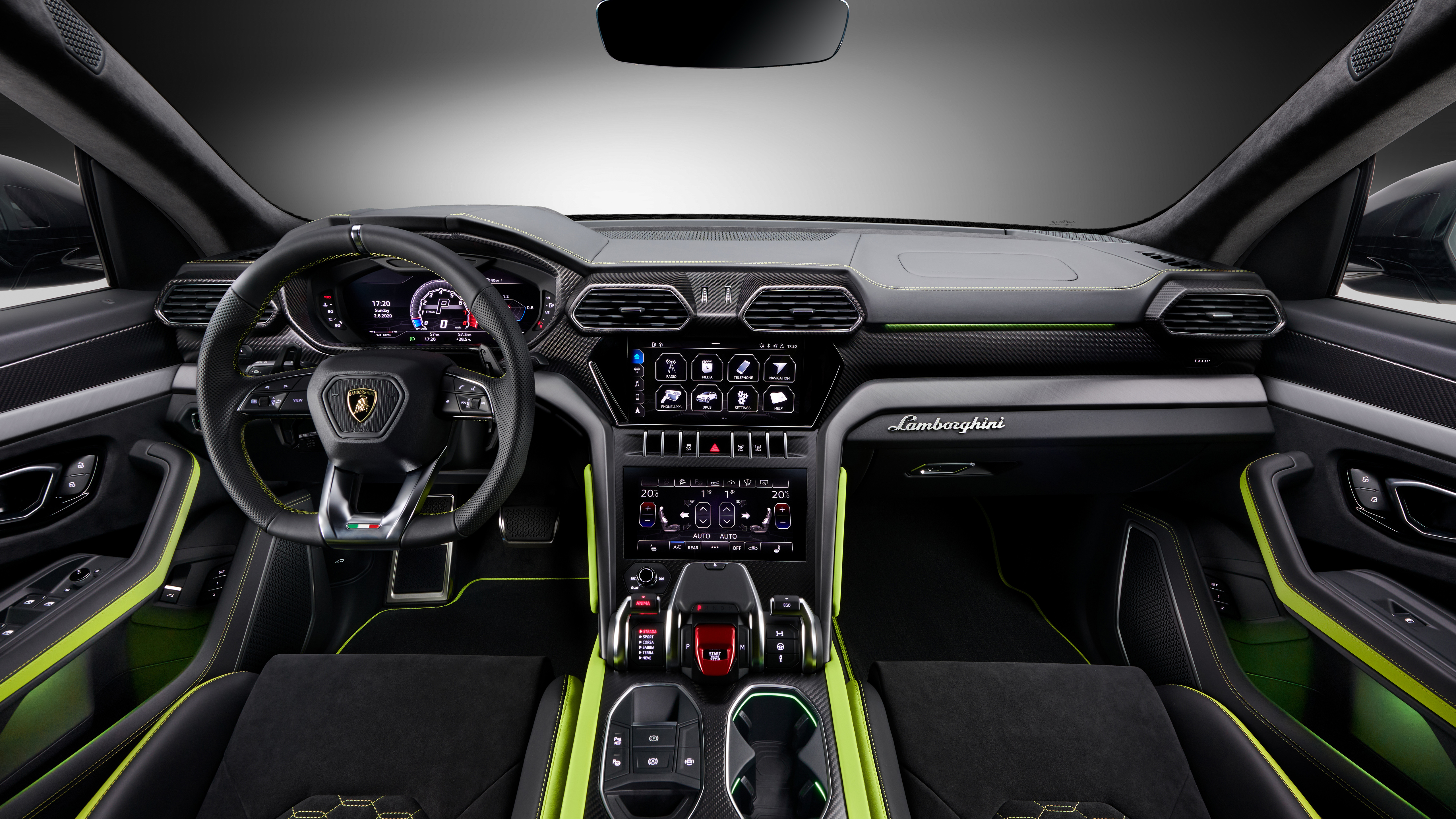 2021 Lamborghini Urus Graphite Capsule 5K Interior Wallpaper HD Car 
