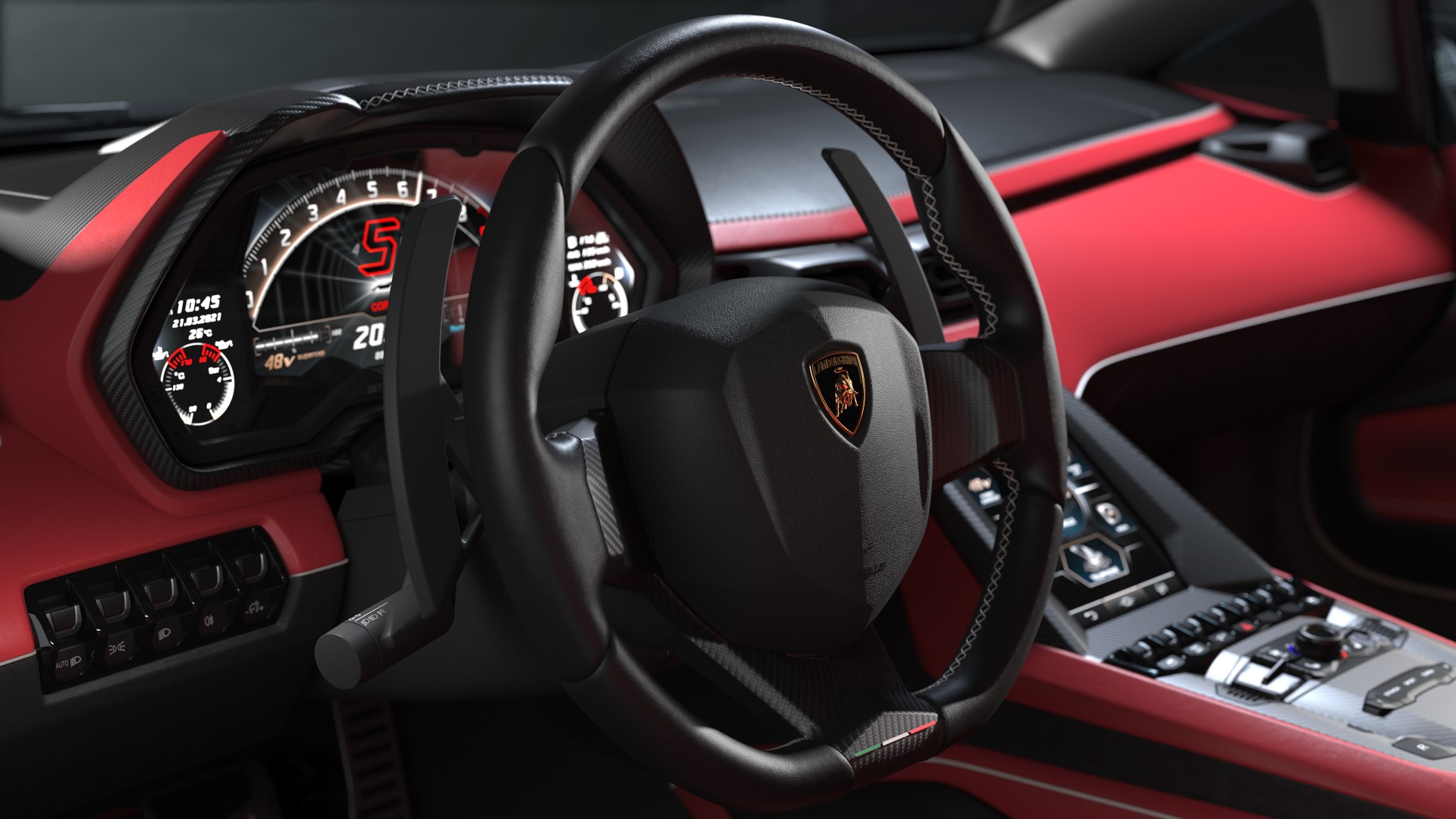 2022 Lamborghini Countach LPI 800-4 Interior 4K Wallpaper | HD Car