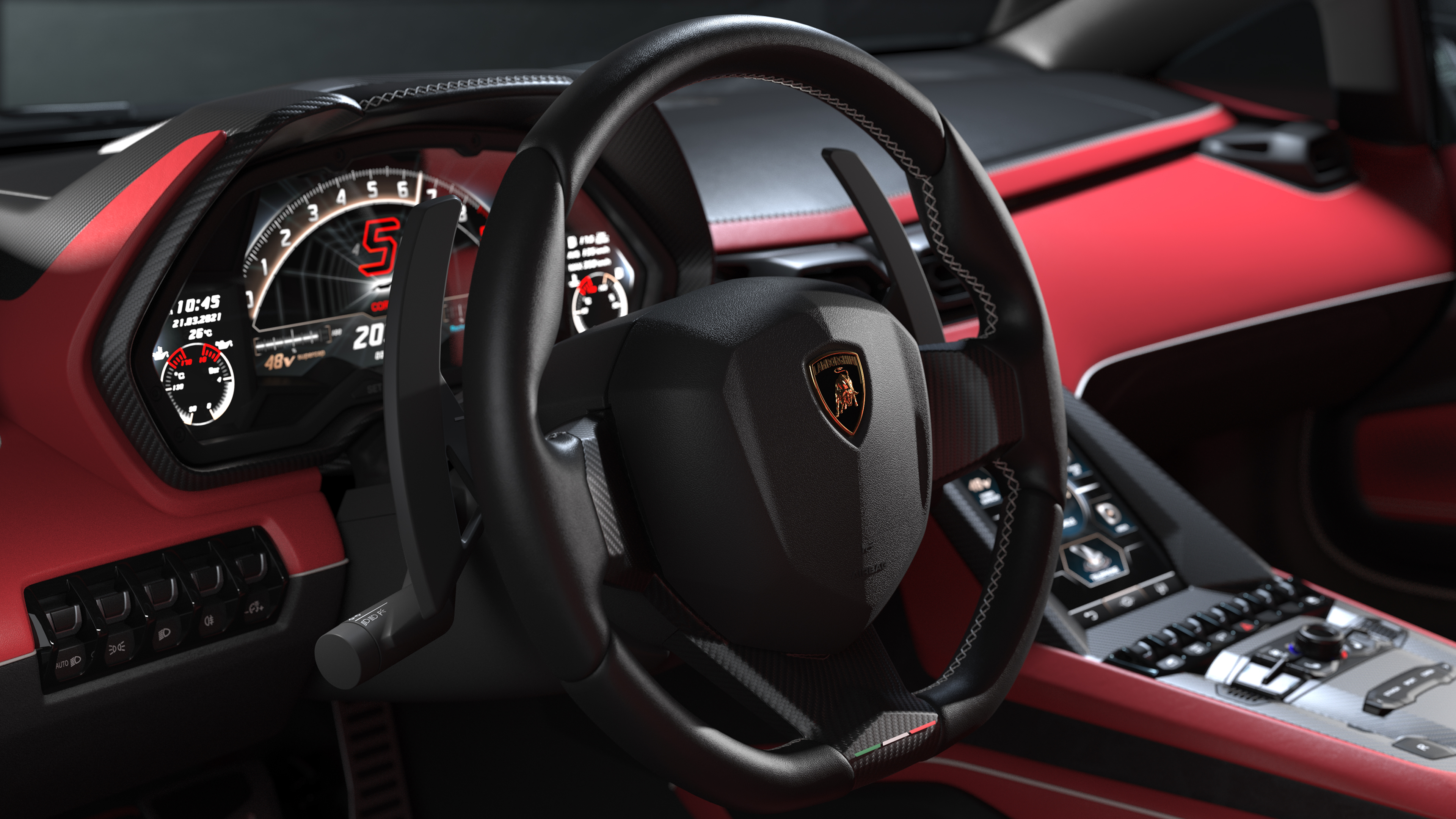 2022 Lamborghini Countach LPI 800-4 Interior 4K Wallpaper - HD Car