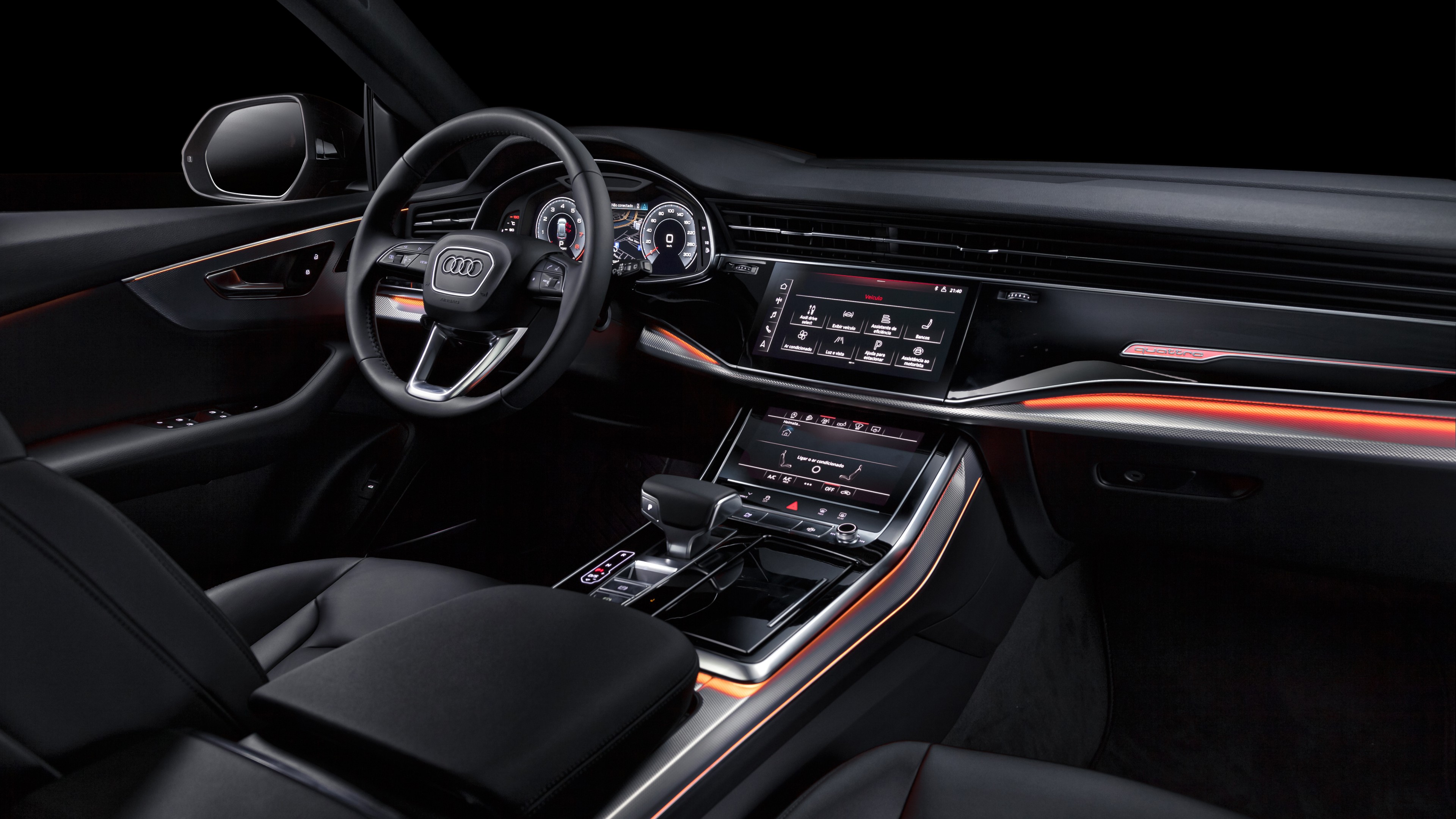 Audi Q8 55 TFSI quattro S line 2019 5K Interior Wallpaper ...