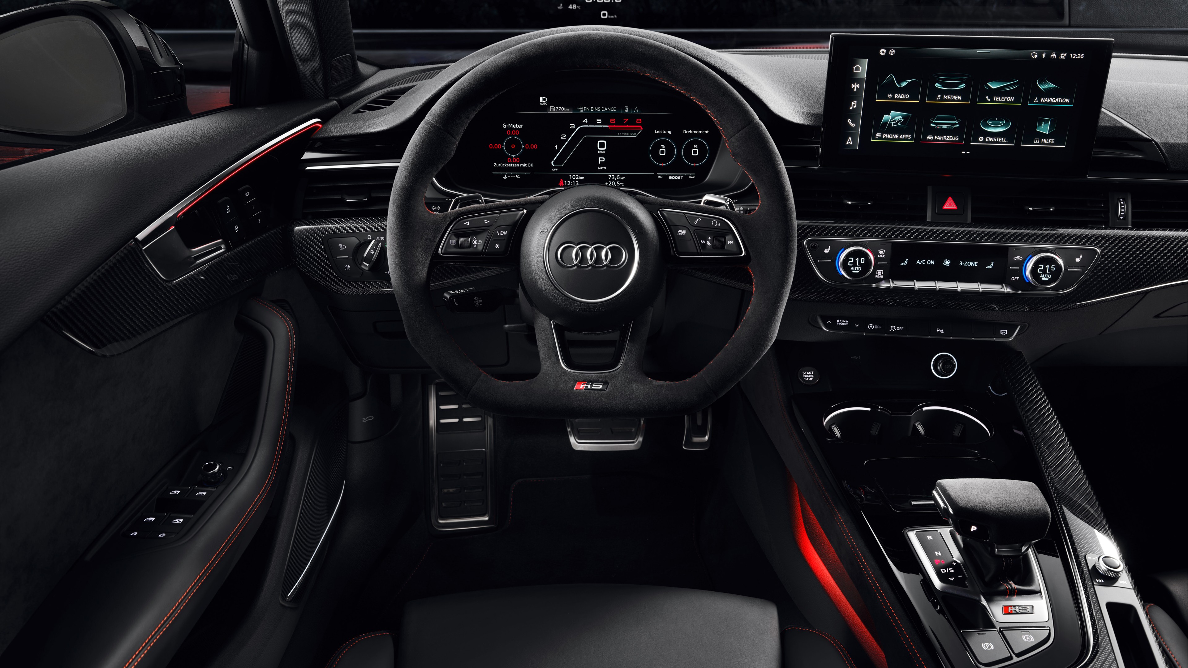 Audi RS 4 Avant 2019 4K Interior Wallpaper HD Car Wallpapers ID 13378
