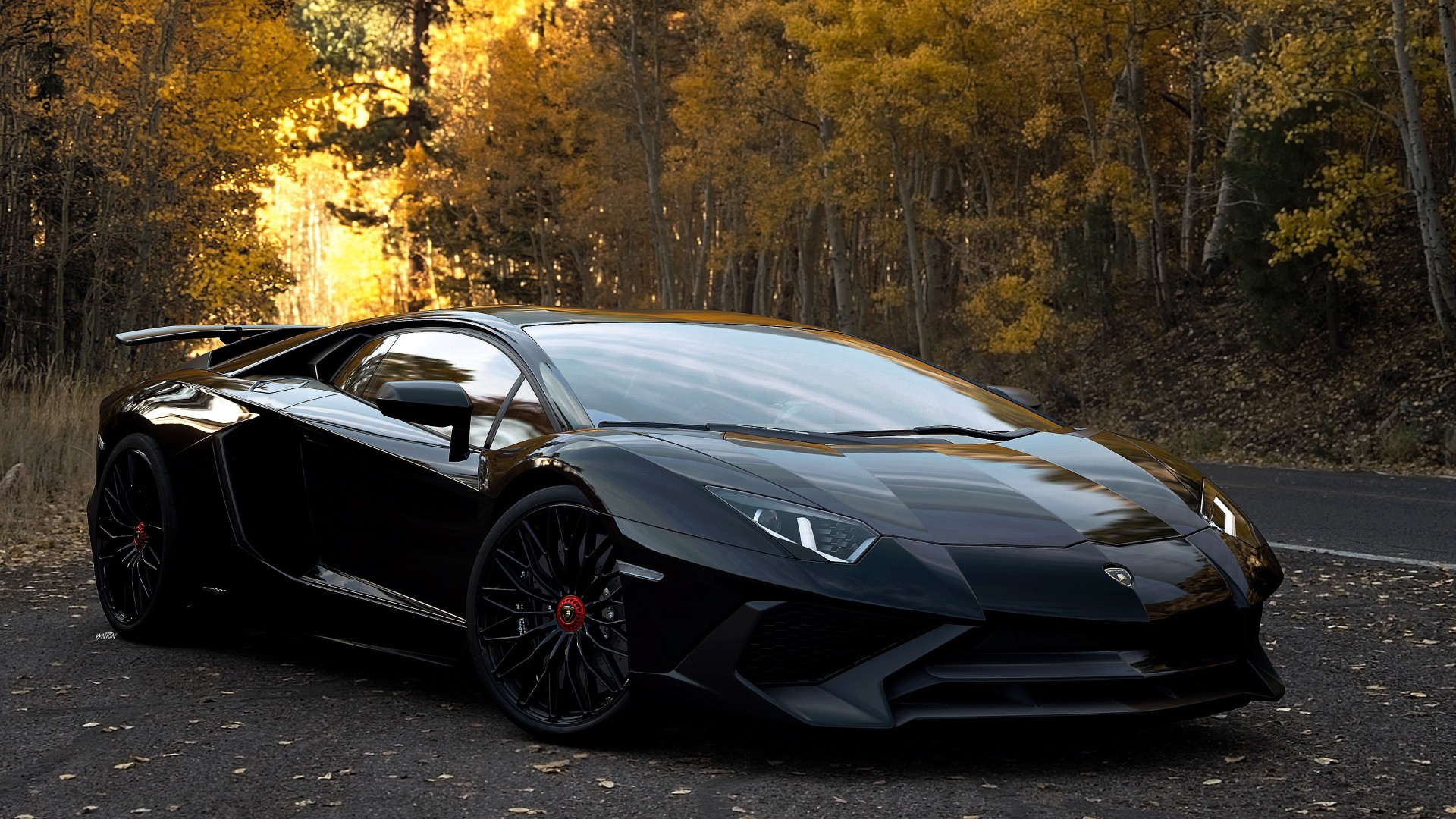 Black Lamborghini Aventador 4K Wallpaper | HD Car Wallpapers | ID #14958