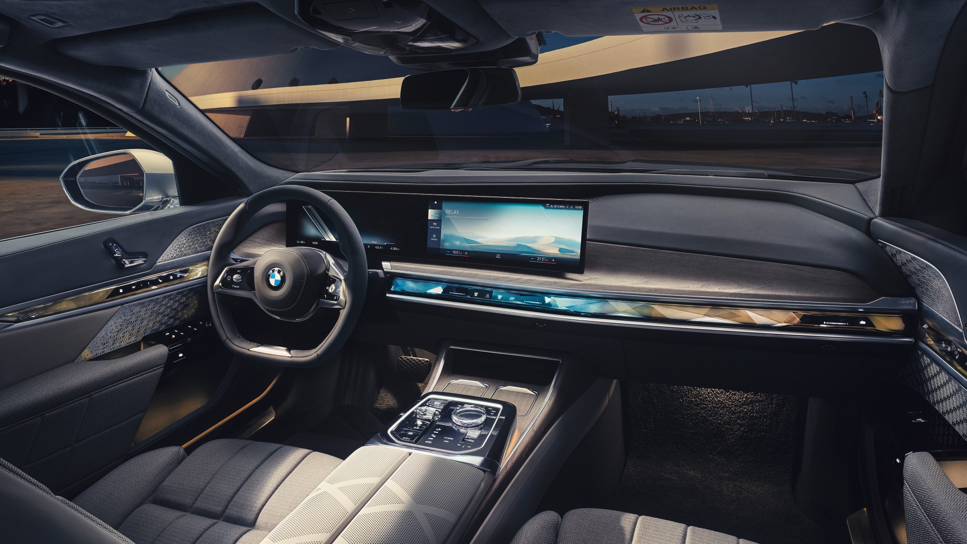 BMW 740i Excellence The First Edition 2022 4K Interior Wallpaper HD