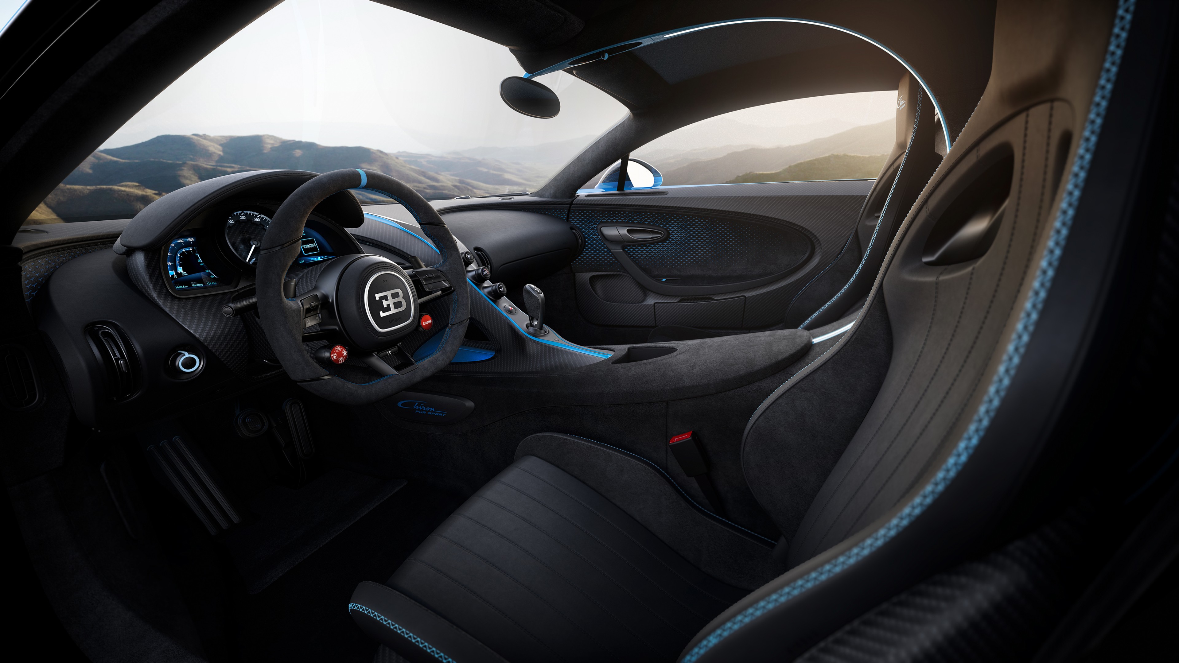 Bugatti Chiron Pur Sport 2020 4K Interior Wallpaper HD Car Wallpapers 