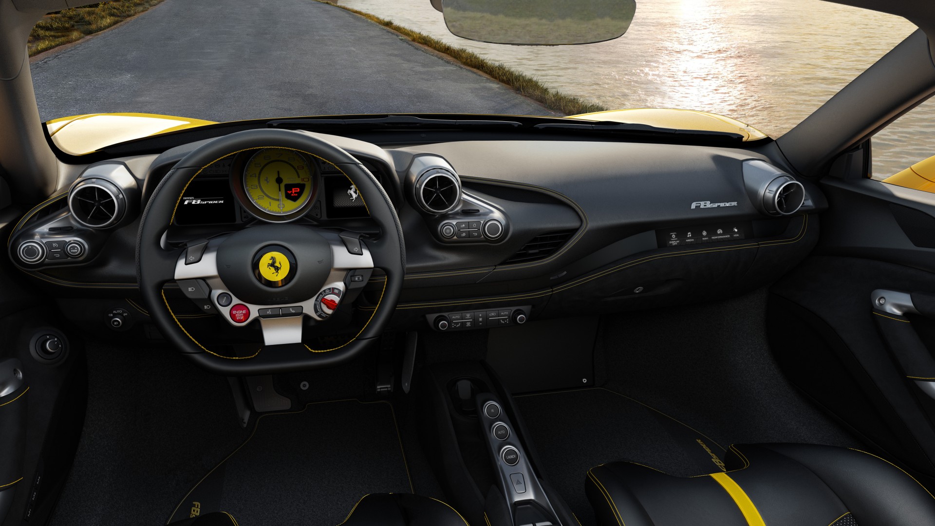 Ferrari F8 Spider 2019 4K Interior Wallpaper | HD Car Wallpapers | ID