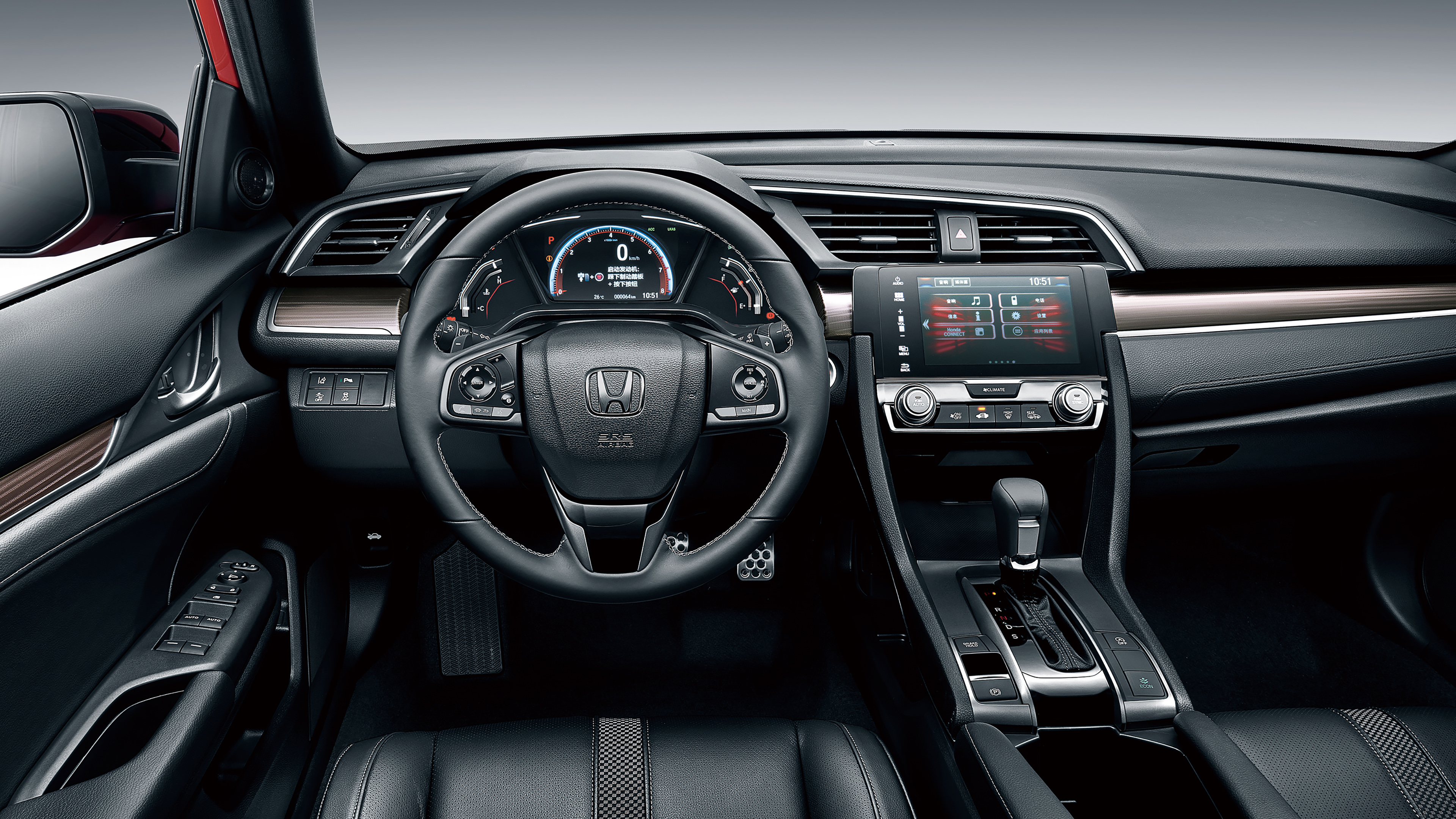 Honda Civic 220 Turbo Hatchback 2020 4K Interior Wallpaper HD Car 