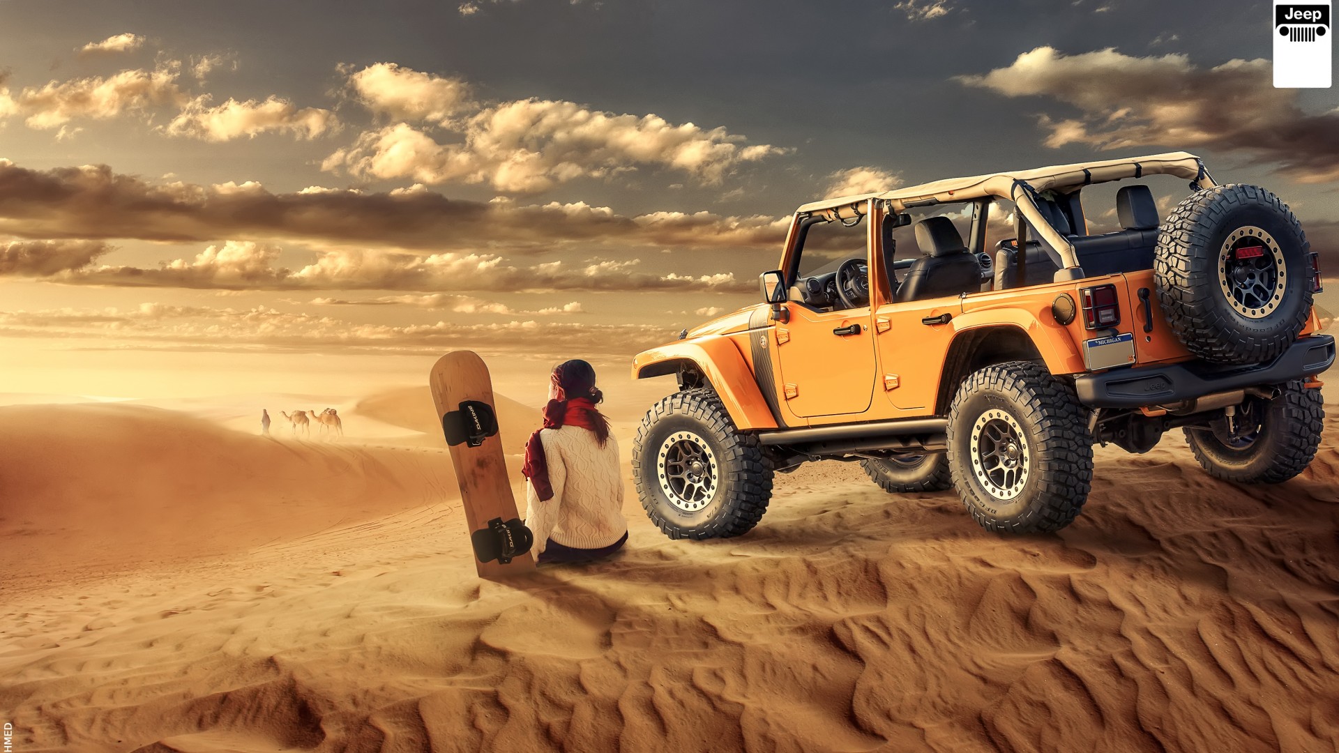 Jeep Wrangler Desert Off road Wallpaper - HD Car Wallpapers #8039