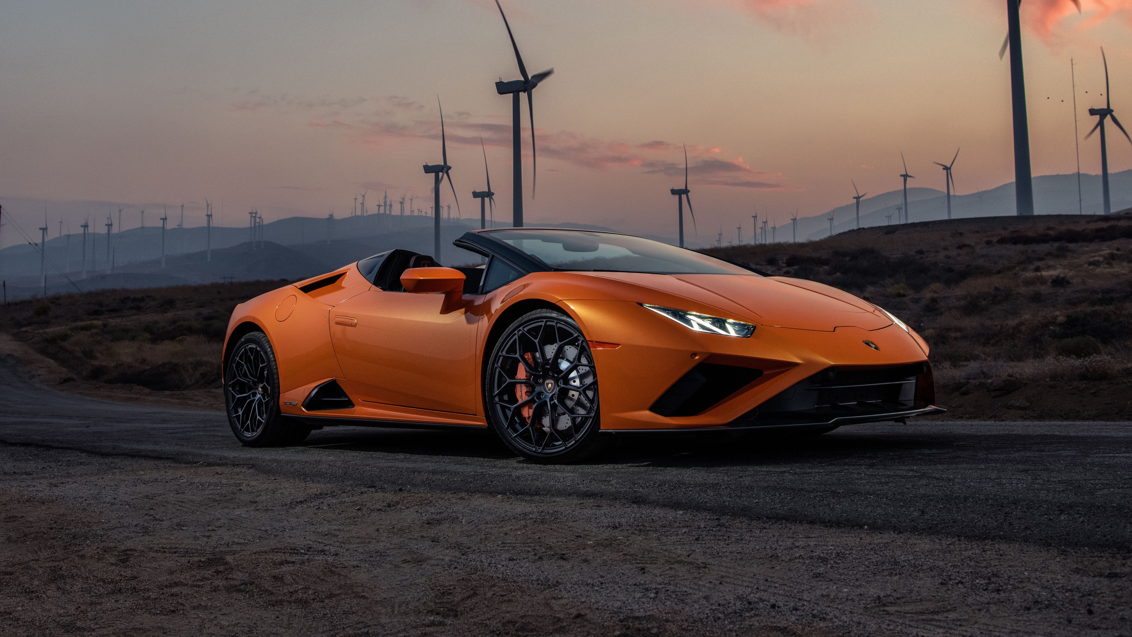 Lamborghini Hurac n EVO RWD Spyder 2021 5K Wallpaper HD Car 