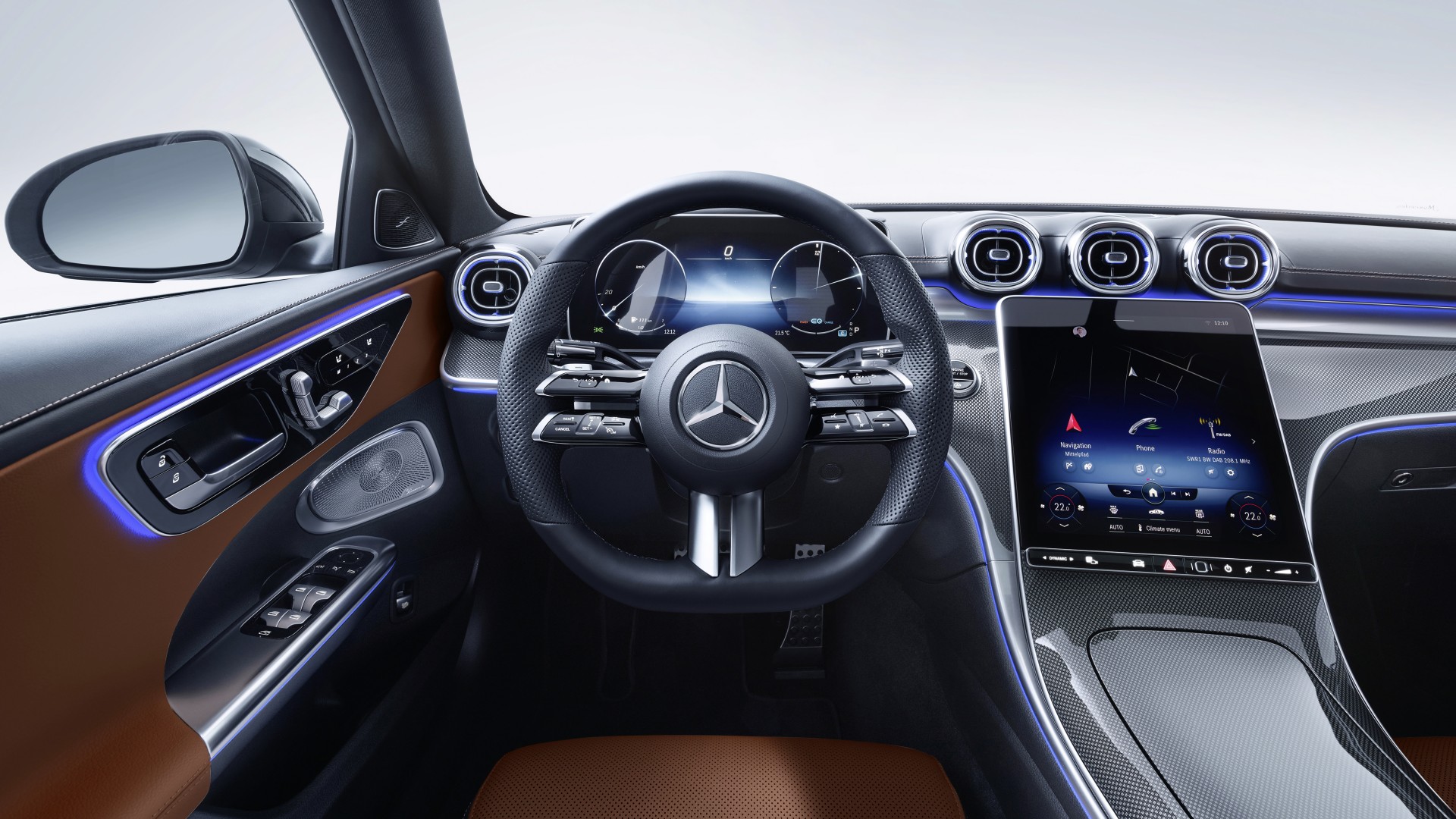 Mercedes-Benz C 300 AMG Line 2021 5K Interior Wallpaper | HD Car
