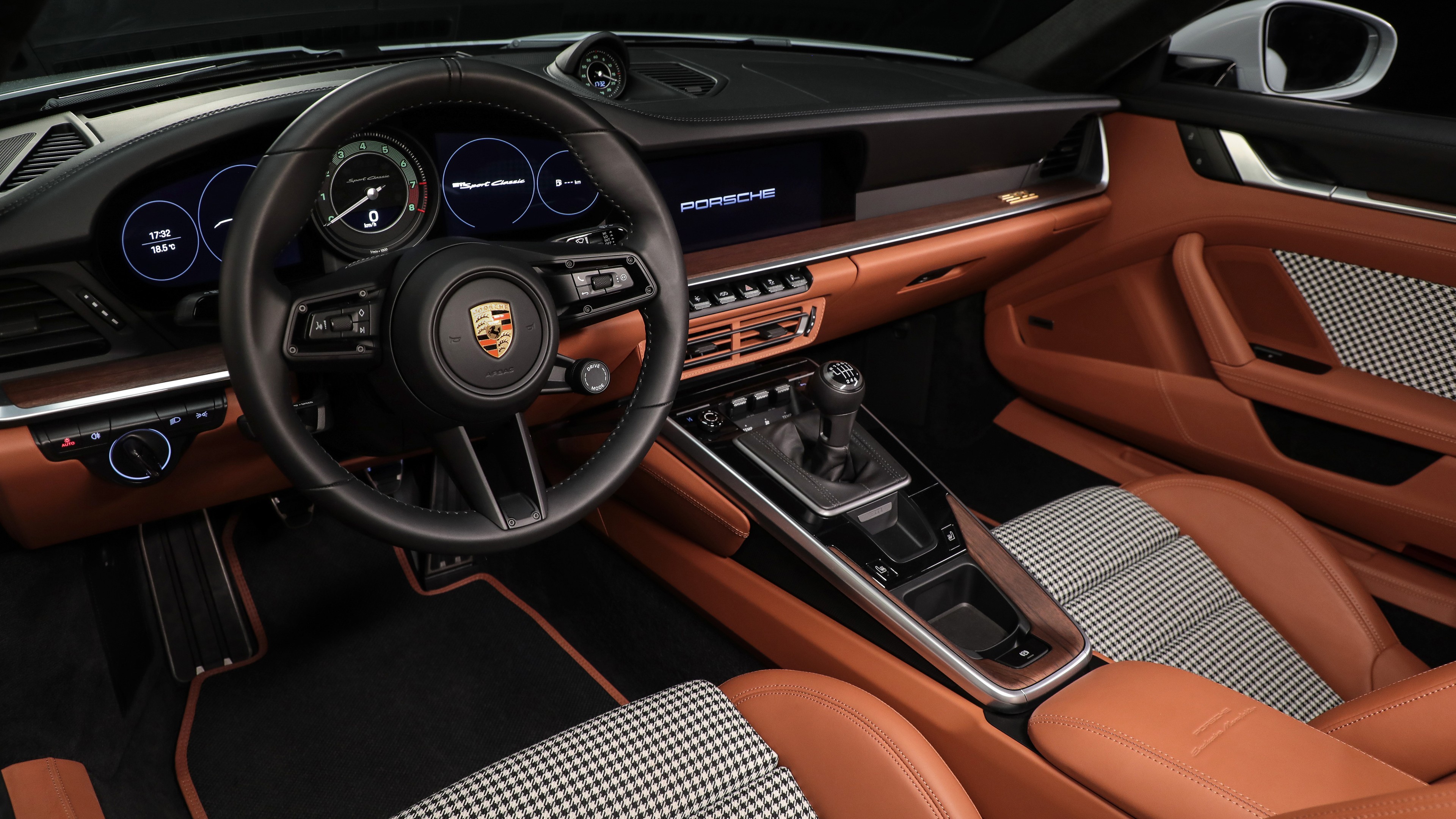 Porsche 911 Sport Classic 2022 5K Interior Wallpaper HD Car 