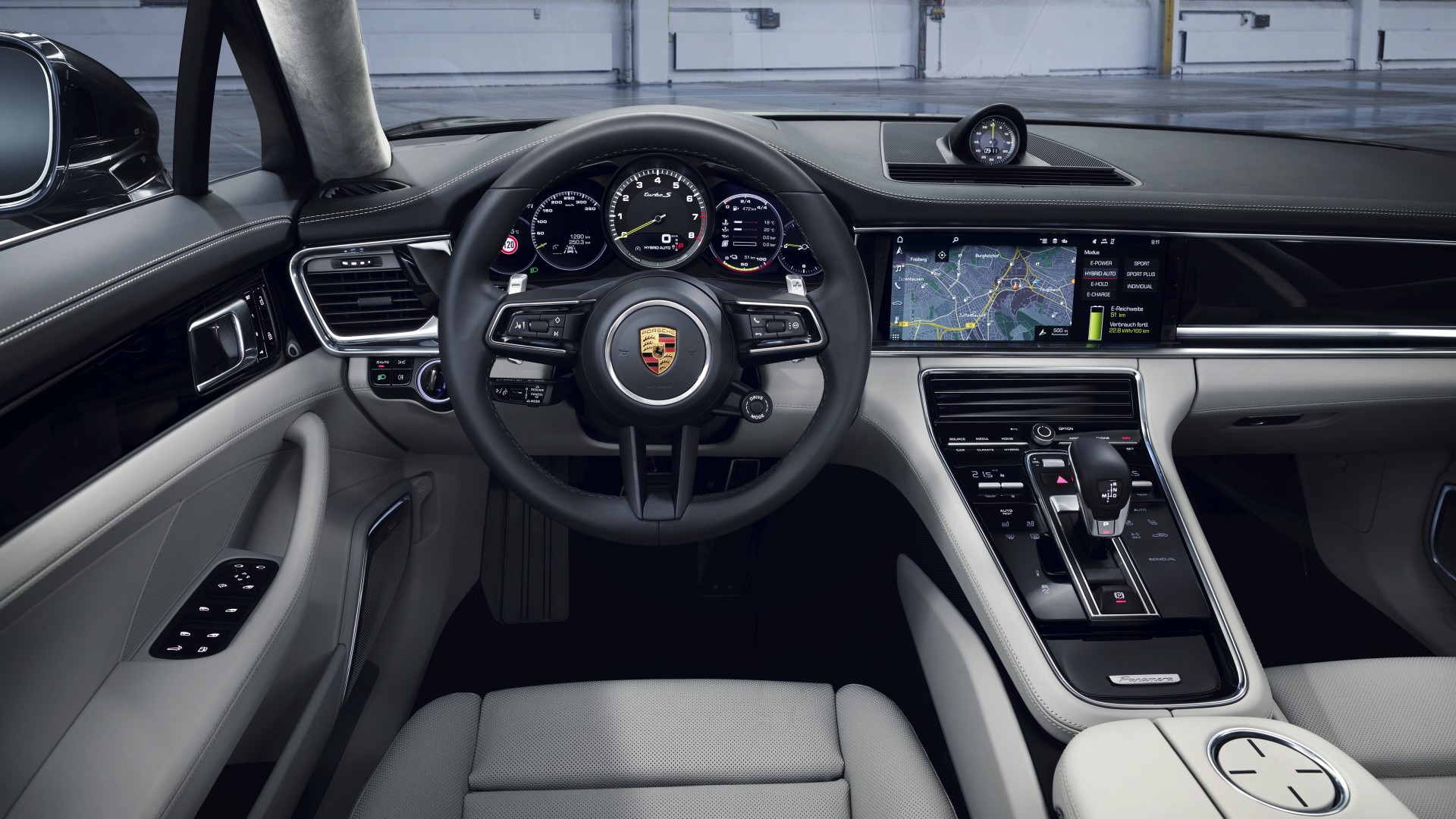 Porsche Panamera Turbo S E-Hybrid Executive 2020 4K Interior Wallpaper