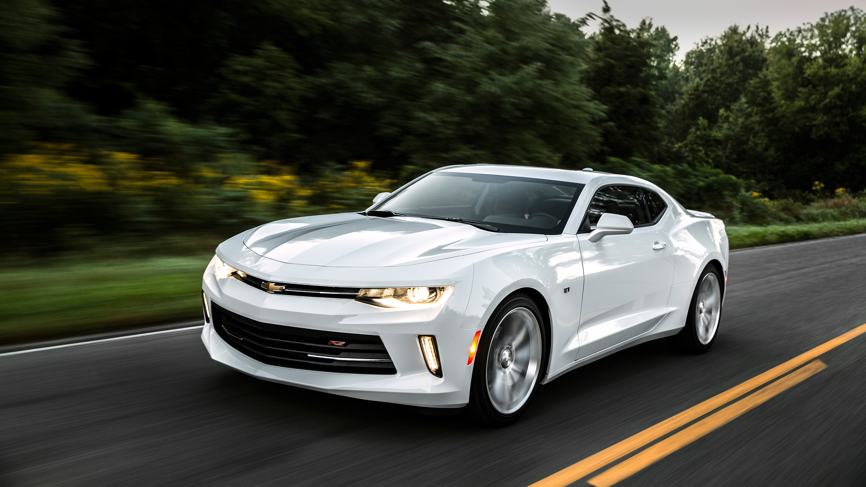 2016 Chevrolet Camaro RS White Wallpaper HD Car