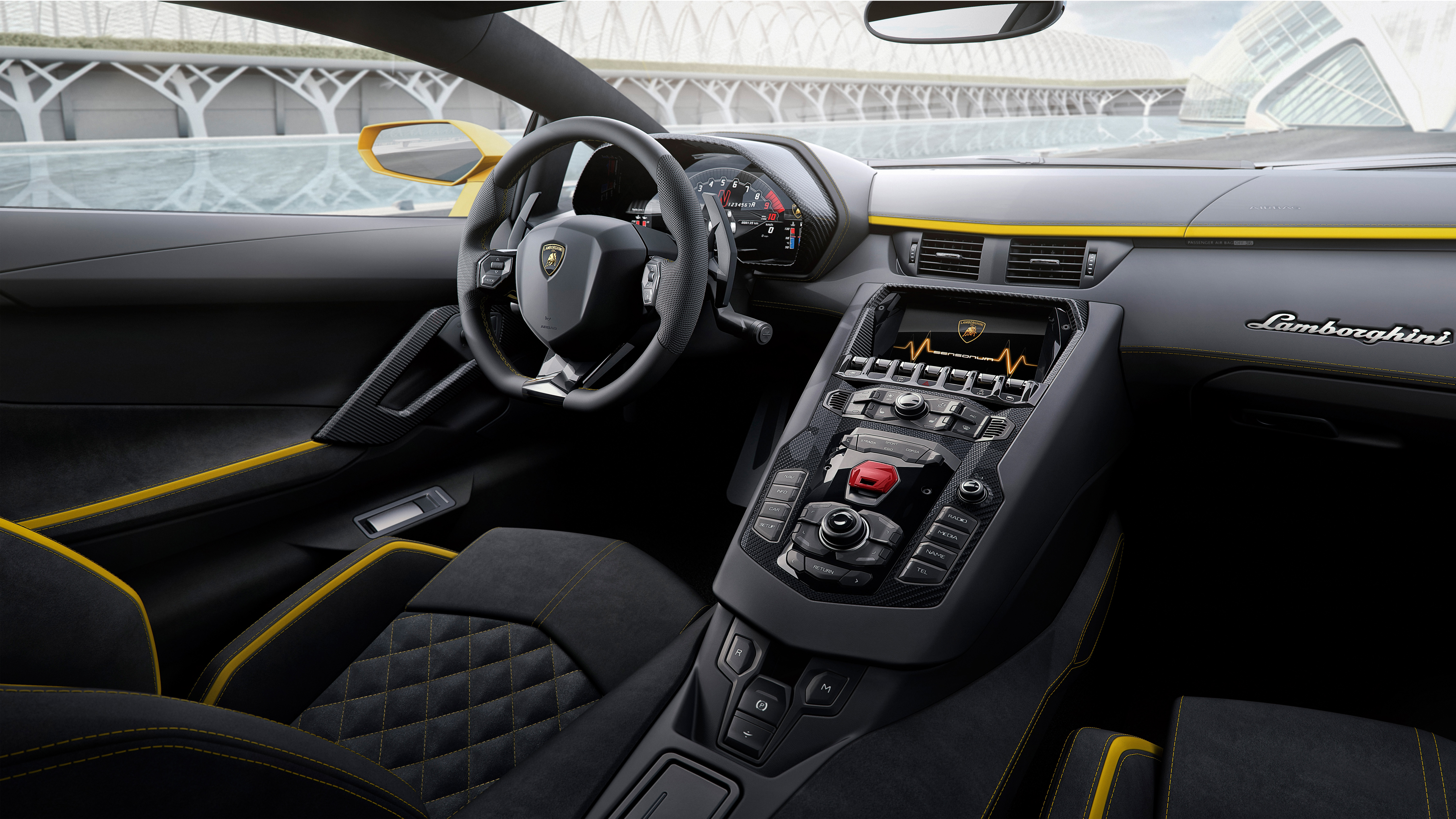 lamborghini aventador interior wallpaper