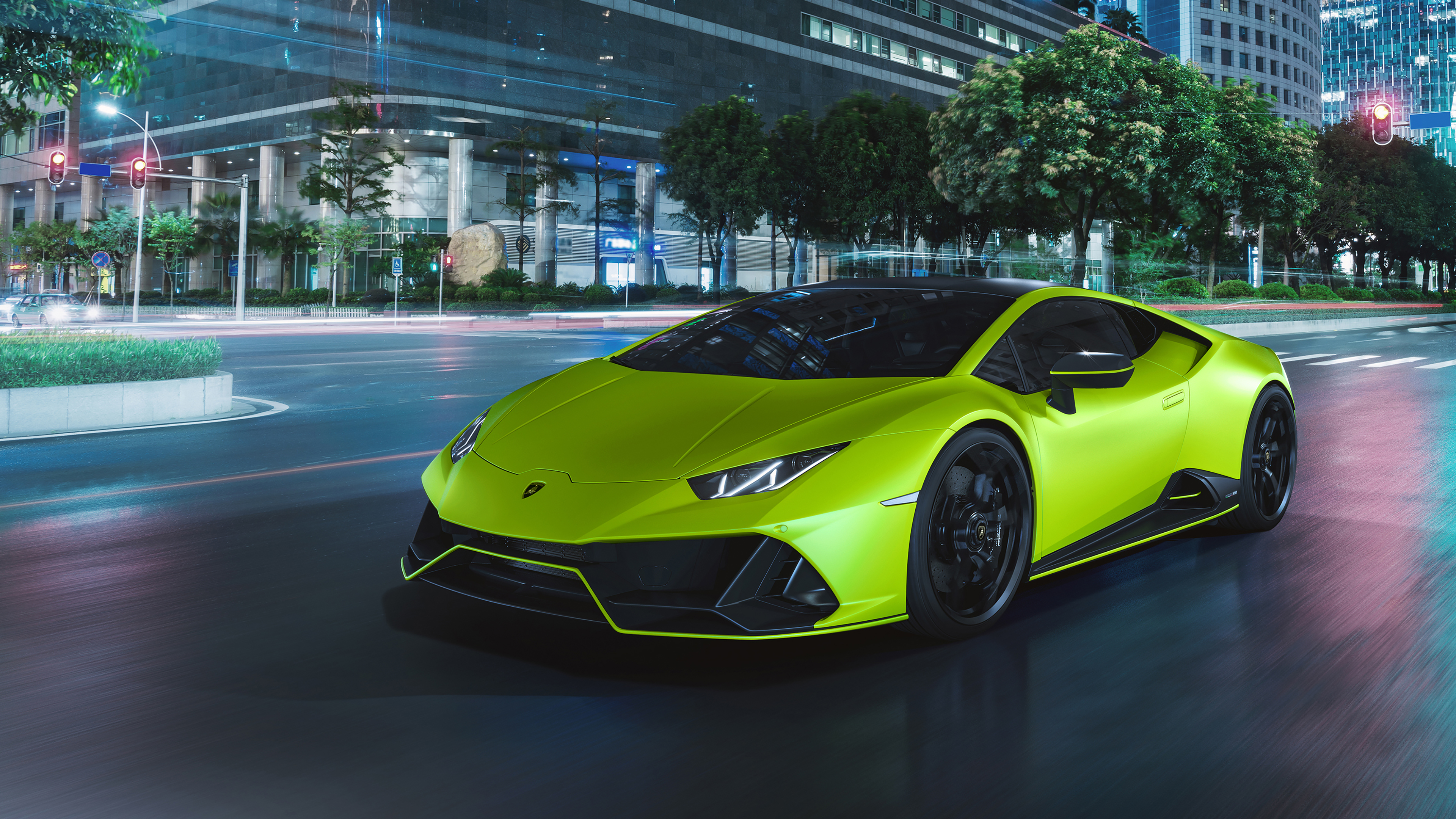 2021 Lamborghini Huracán EVO Fluo Capsule 4K 5 Wallpaper | HD Car