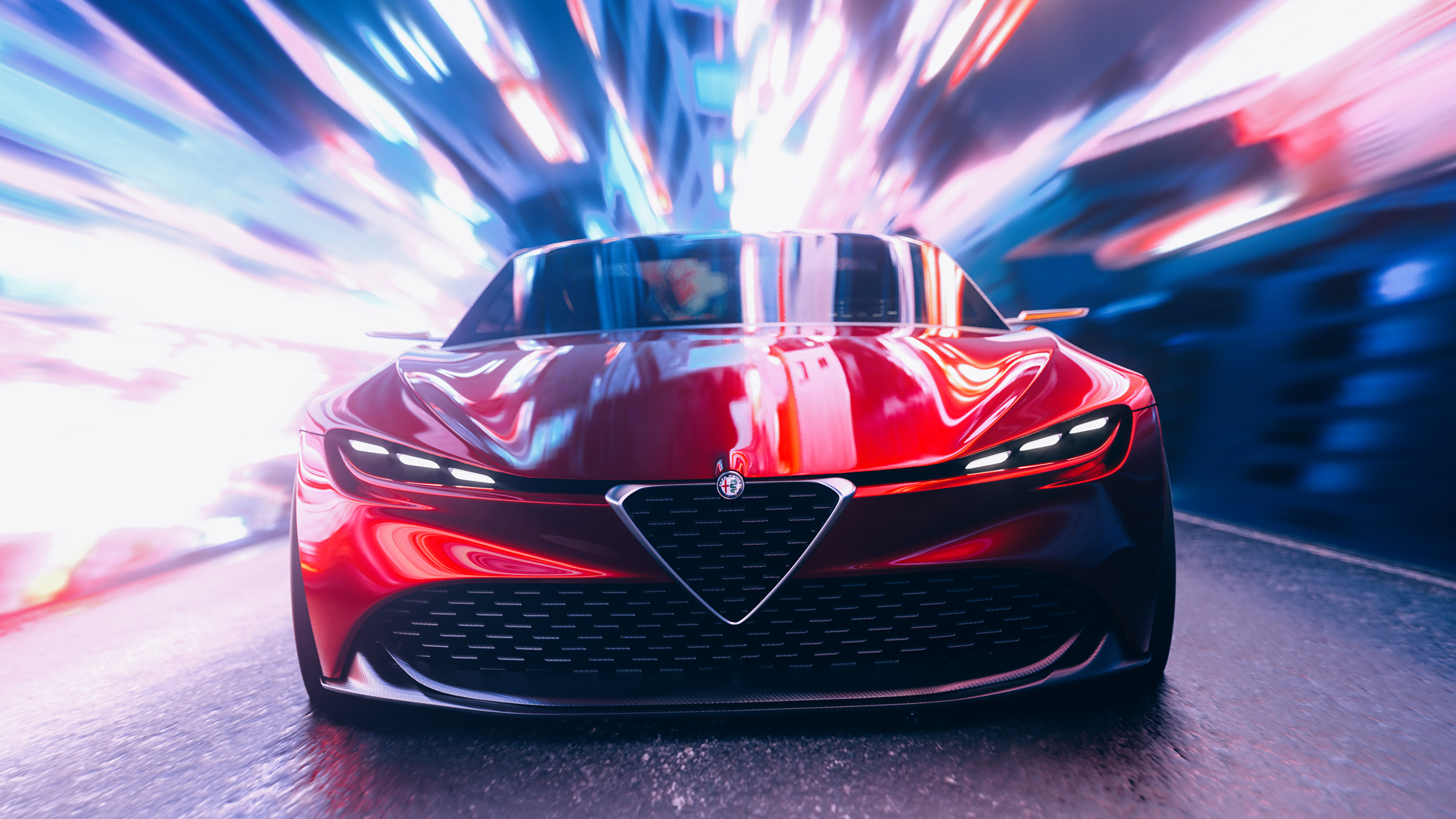 Alfa Romeo Giulia Quadrifoglio 2021 4K 5K HD Cars Wallpapers | HD Wallpapers  | ID #55847