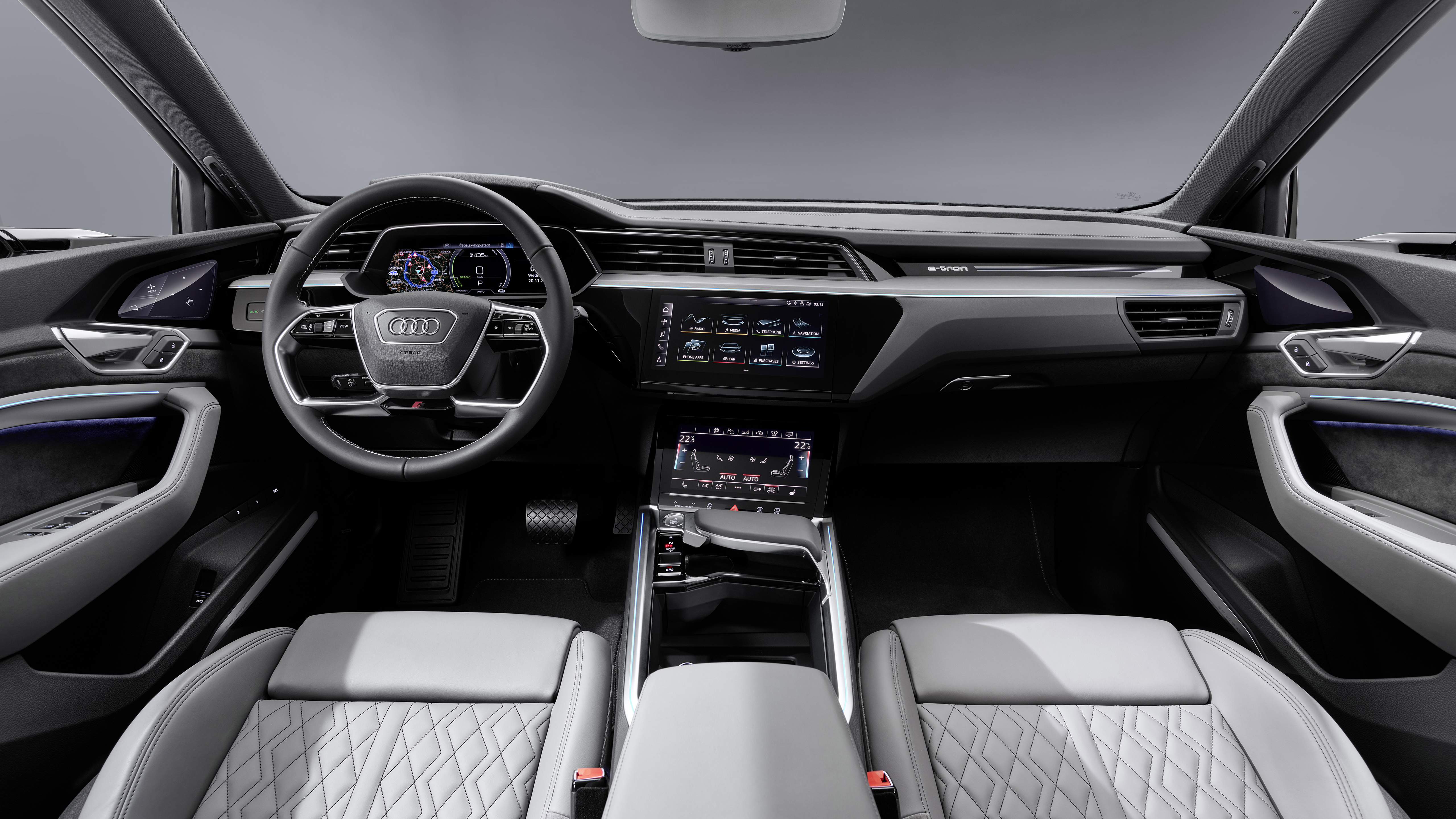 Audi E Tron 55 Quattro Sportback S Line 2020 5k Interior