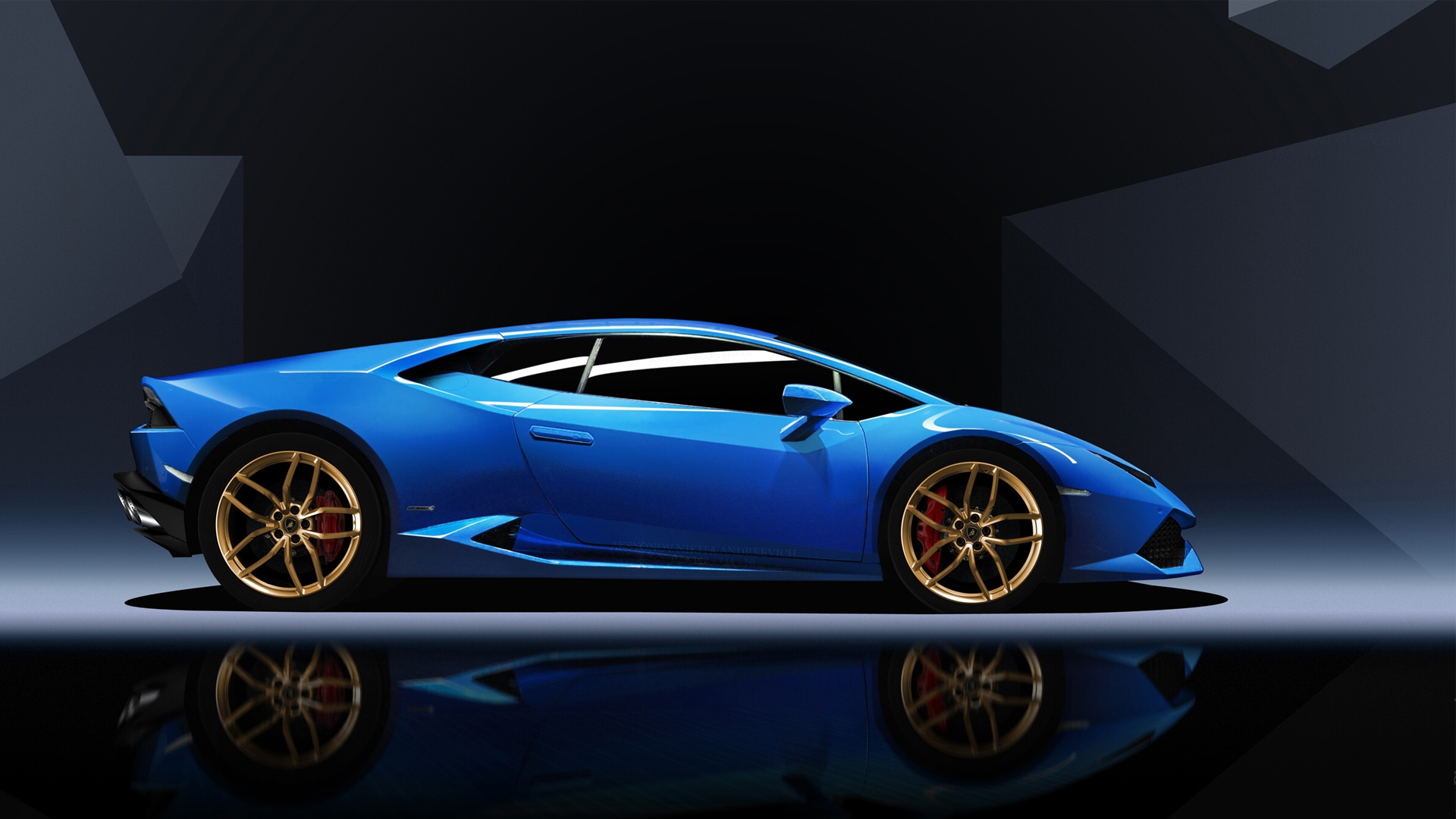 Blue lamborghini huracan Wallpapers Download