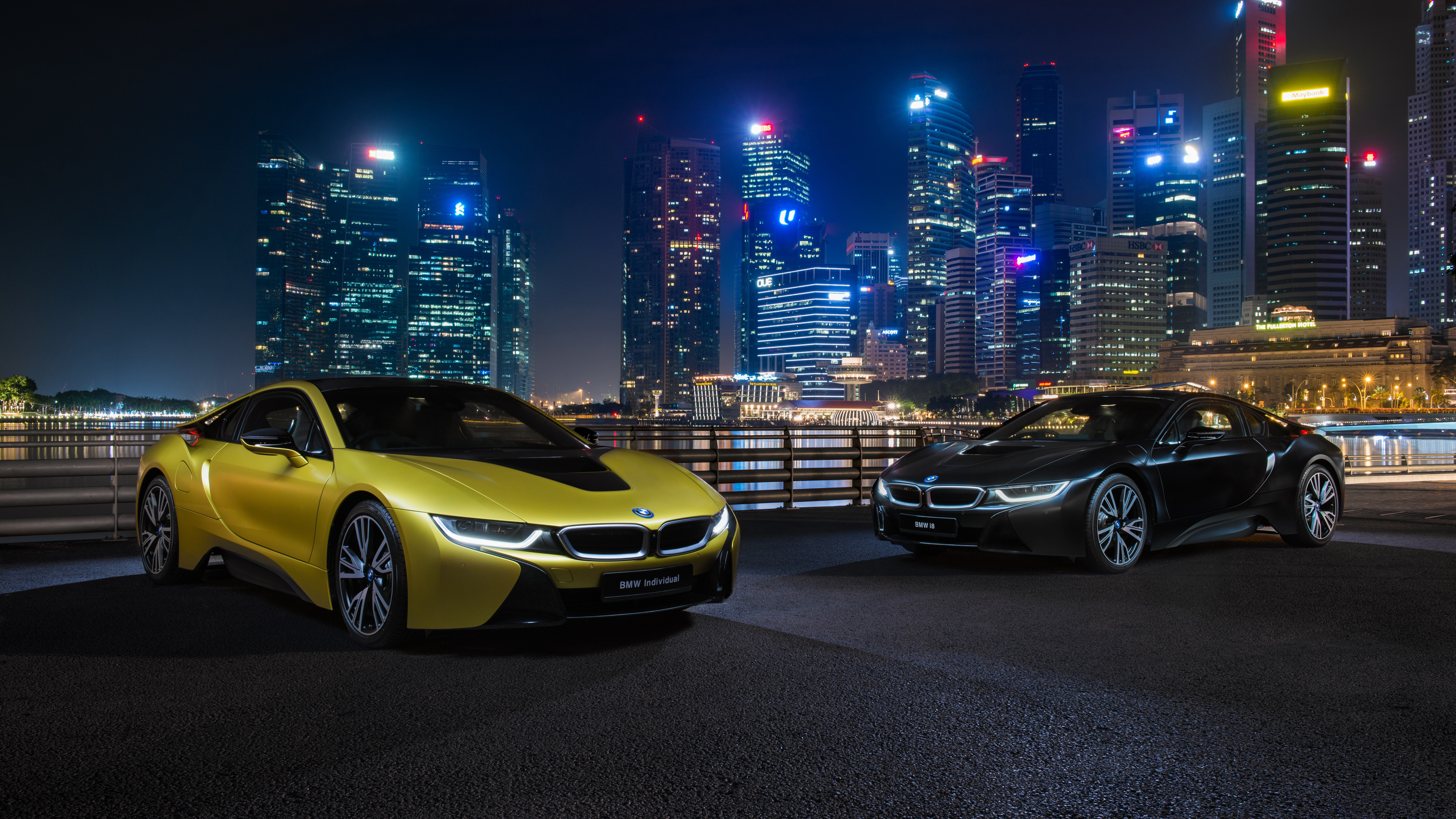 bmw_i8_frozen_yellow_edition_4k HD