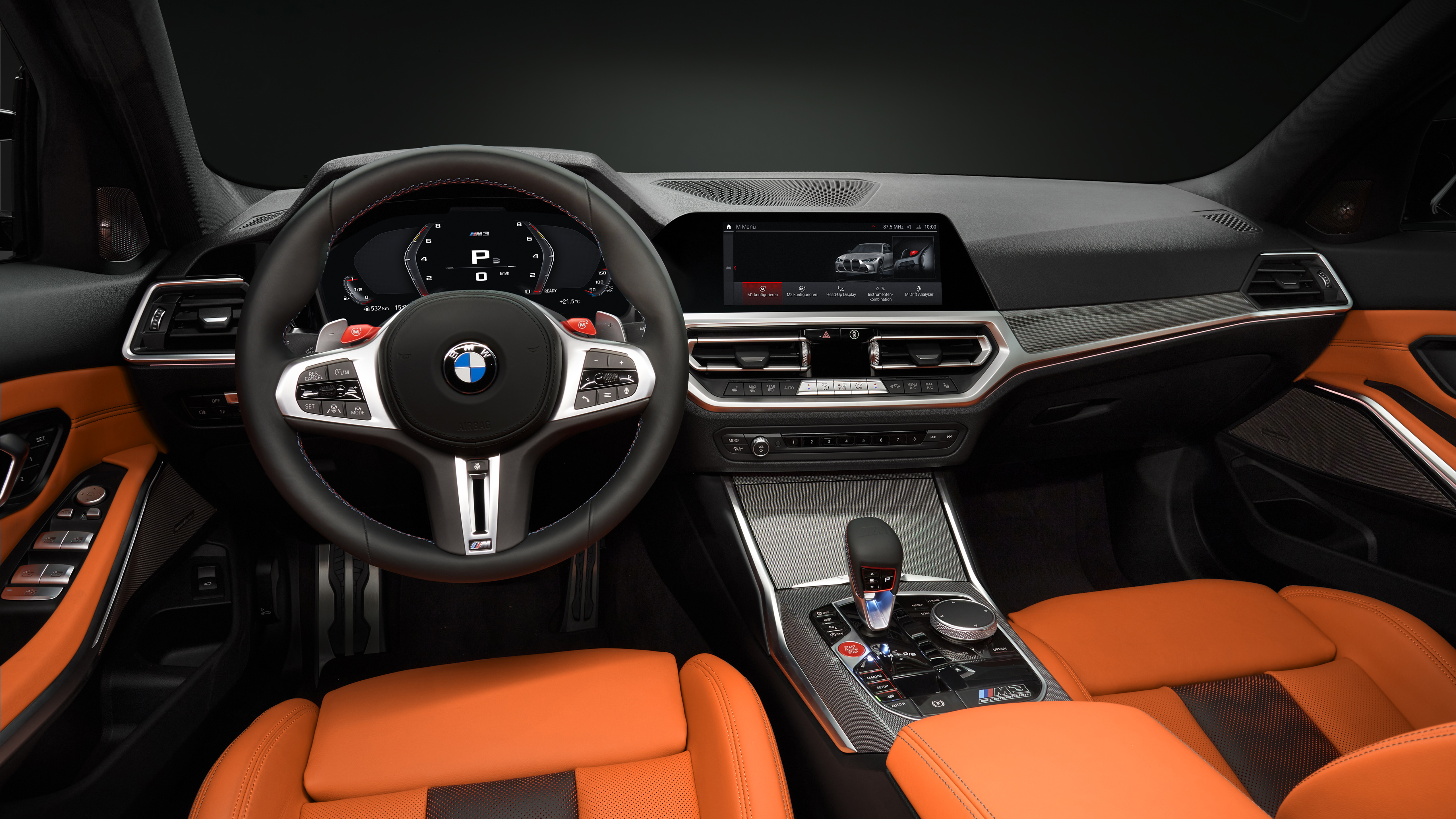 BMW M3 Competition 2020 Interior 4K Wallpaper | HD Car Wallpapers | ID