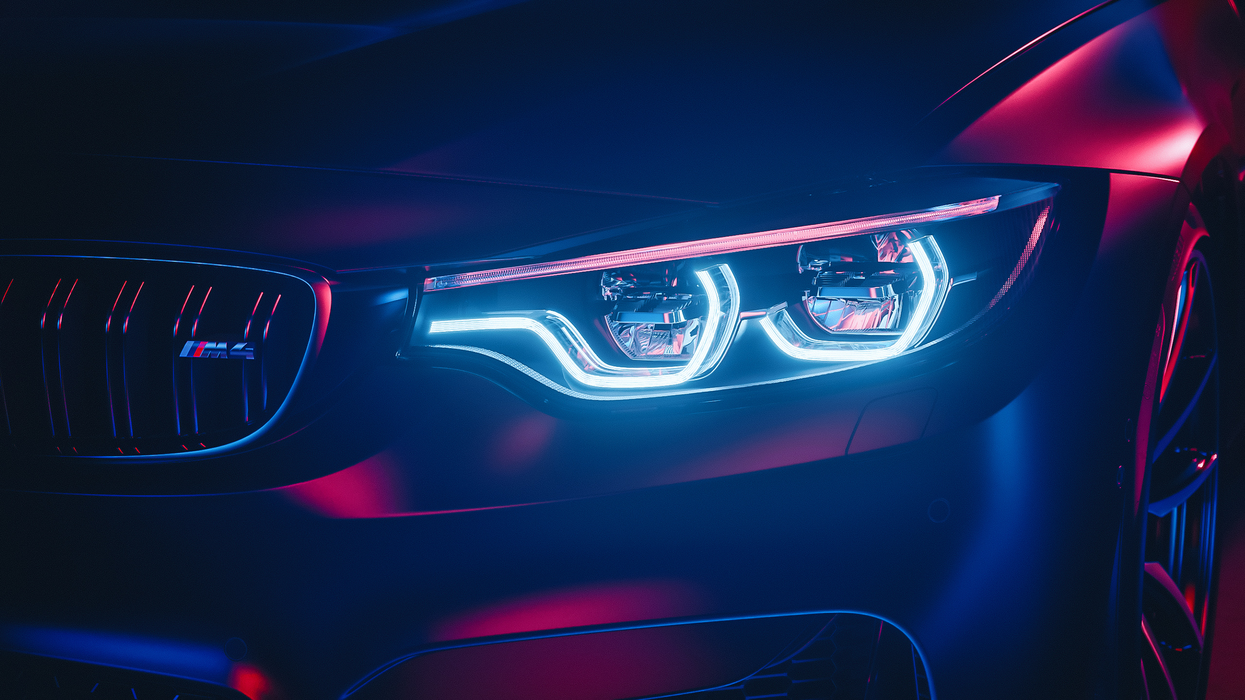 BMW M4 LED Headlights Wallpaper - HD Car Wallpapers #14040