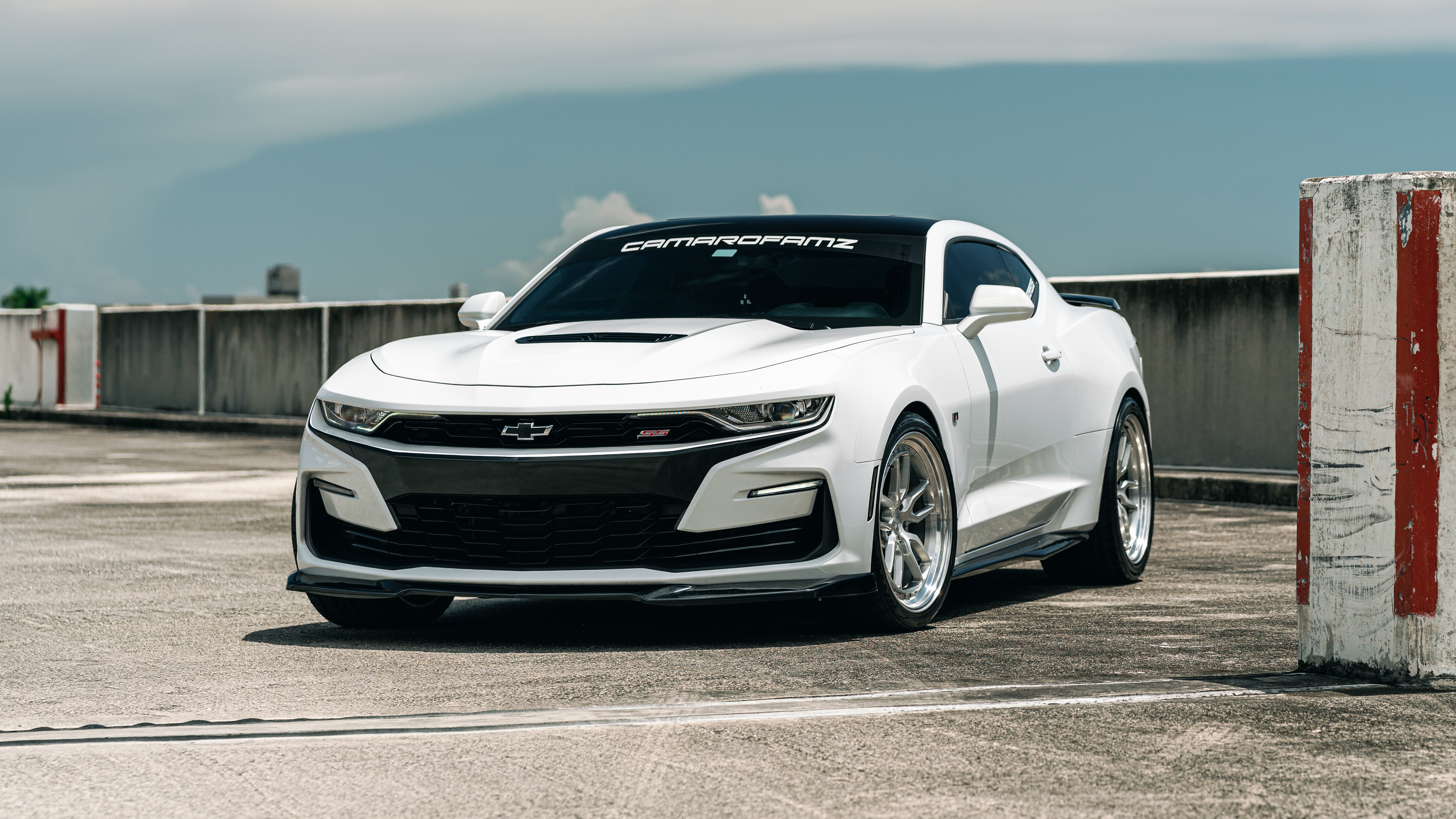 Chevrolet Camaro White 5K Wallpaper HD Car Wallpapers