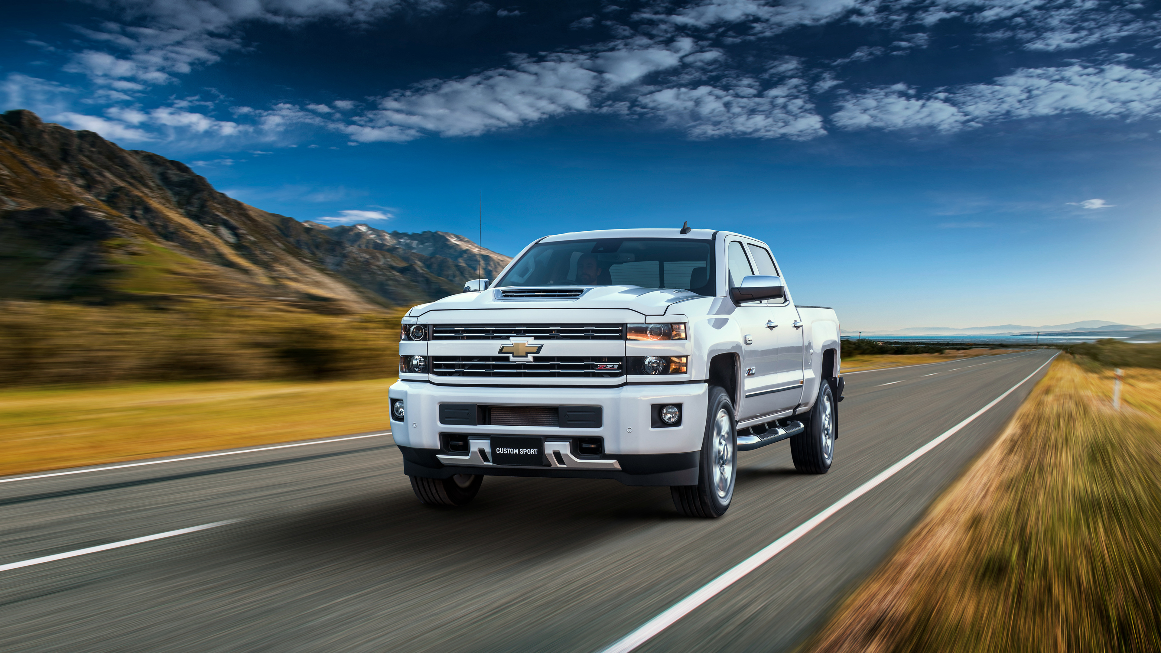 Chevrolet Silverado 2500 HD LTZ Custom Sport Crew Cab 2018 4K Wallpaper ...