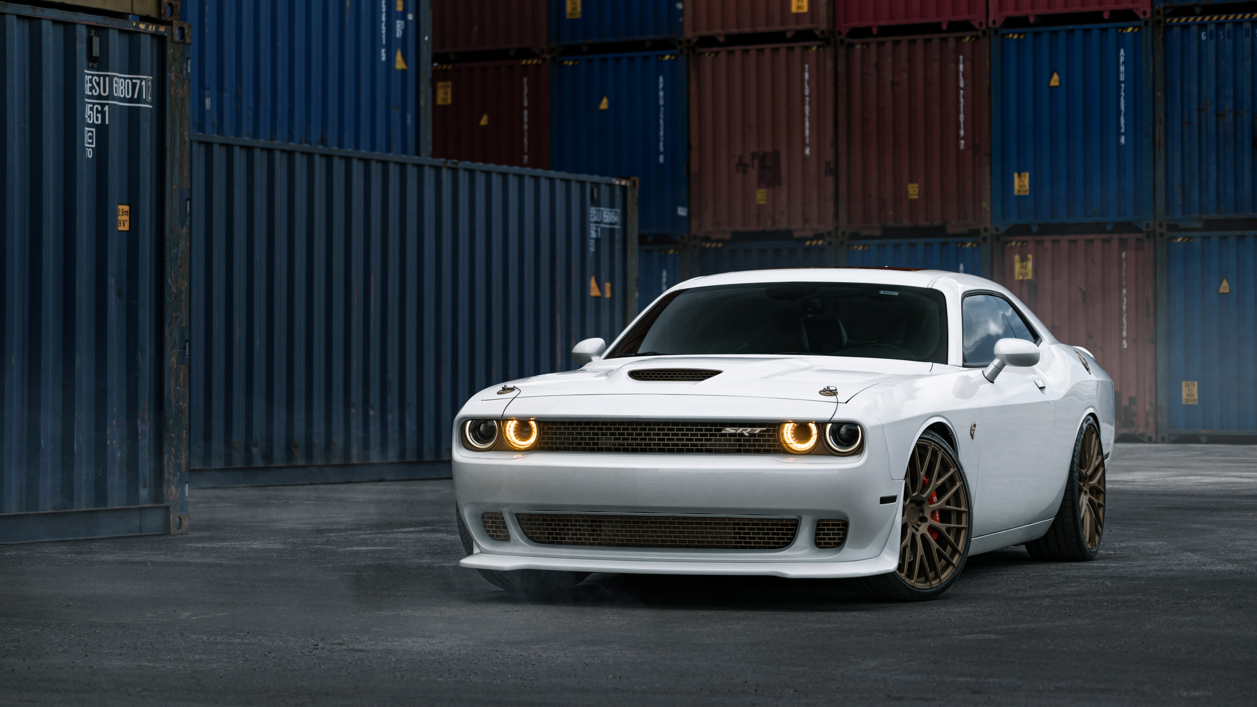 Dodge Challenger SRT Hellcat White Wallpaper - HD Car Wallpapers #6945