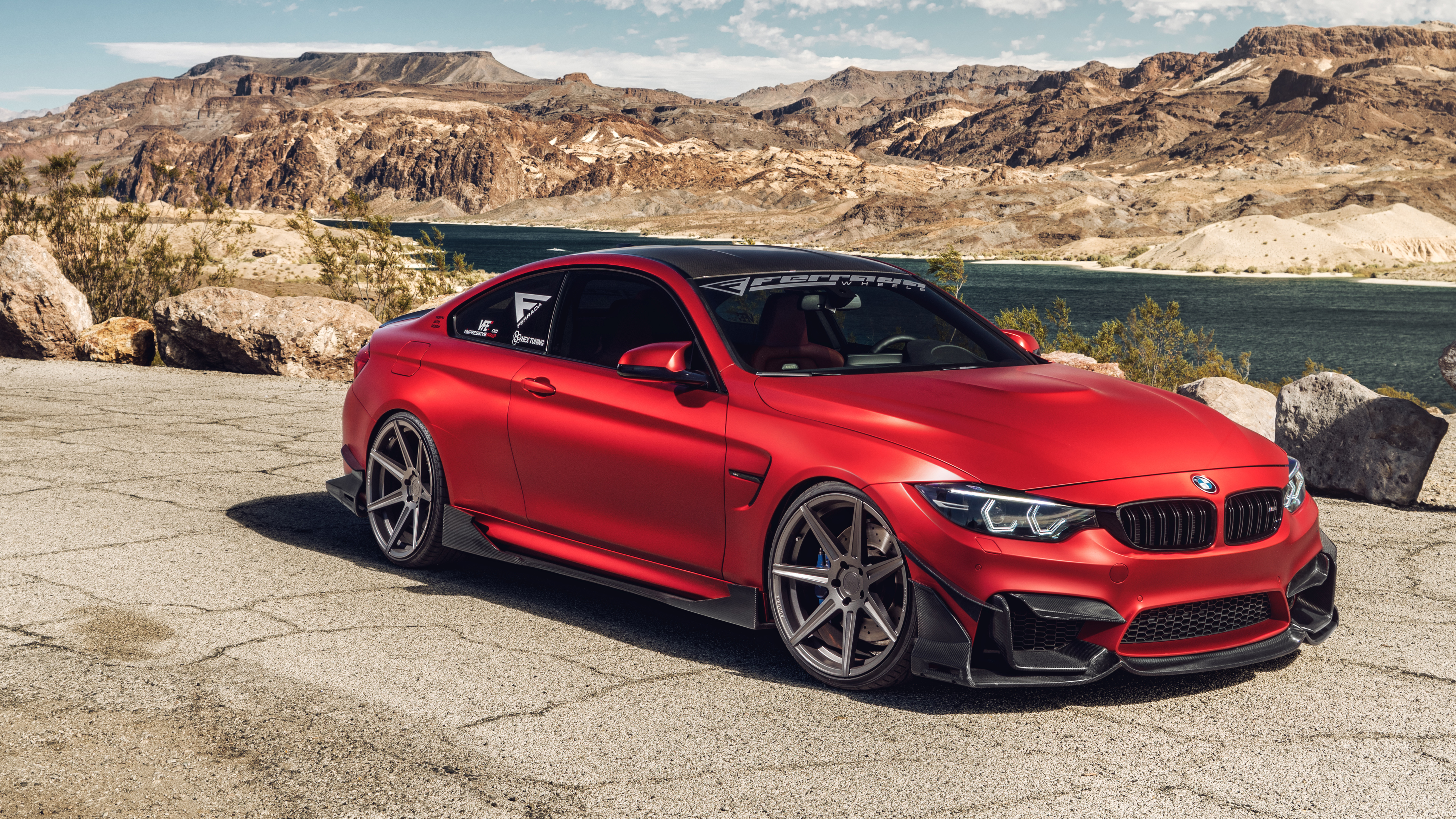 Ferrada Red Matte BMW M4 5K - HD Car Wallpapers #9487