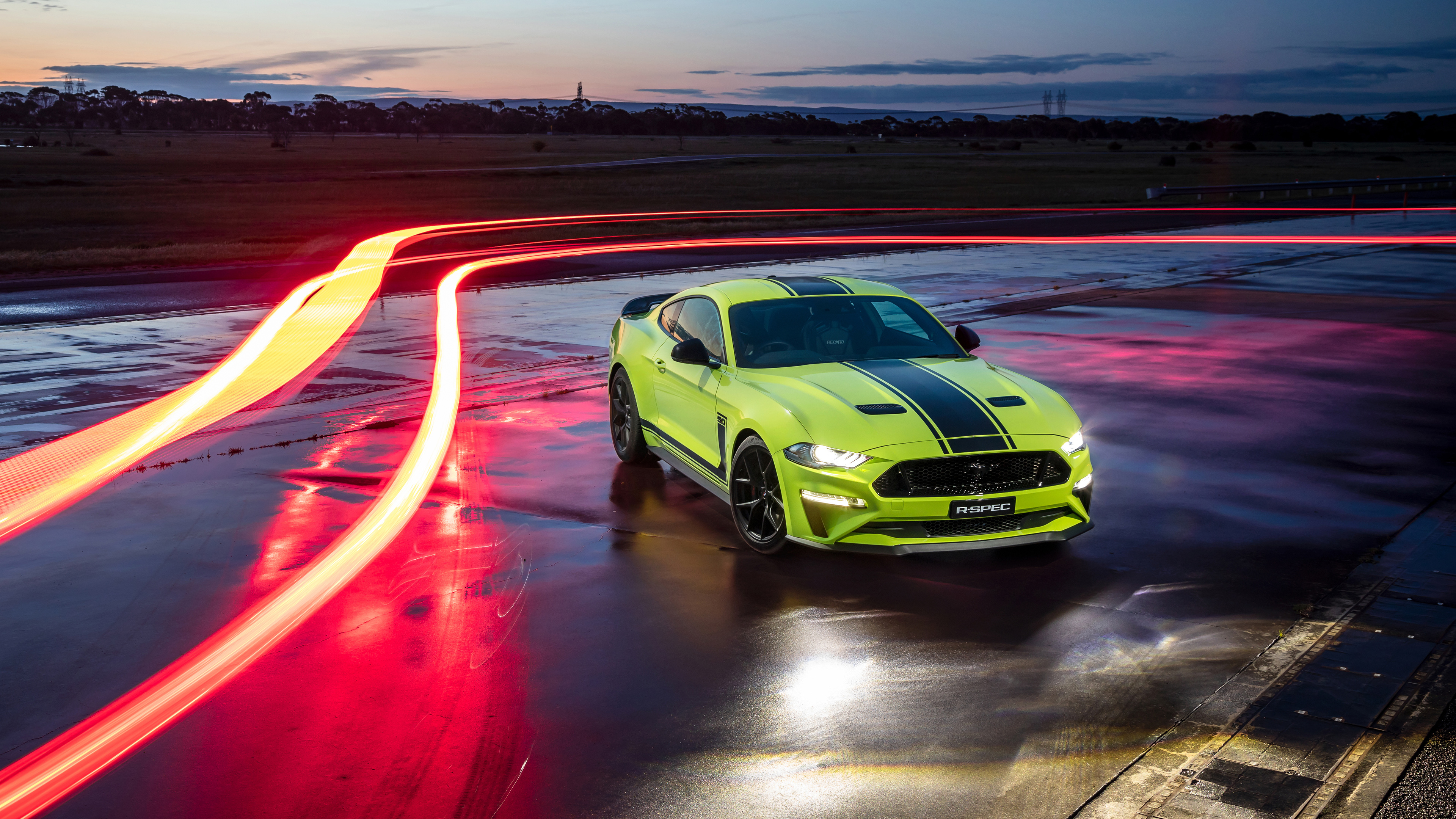 Wallpaper ID 11206  ford mustang ford car sportscar red rear view 4k  free download