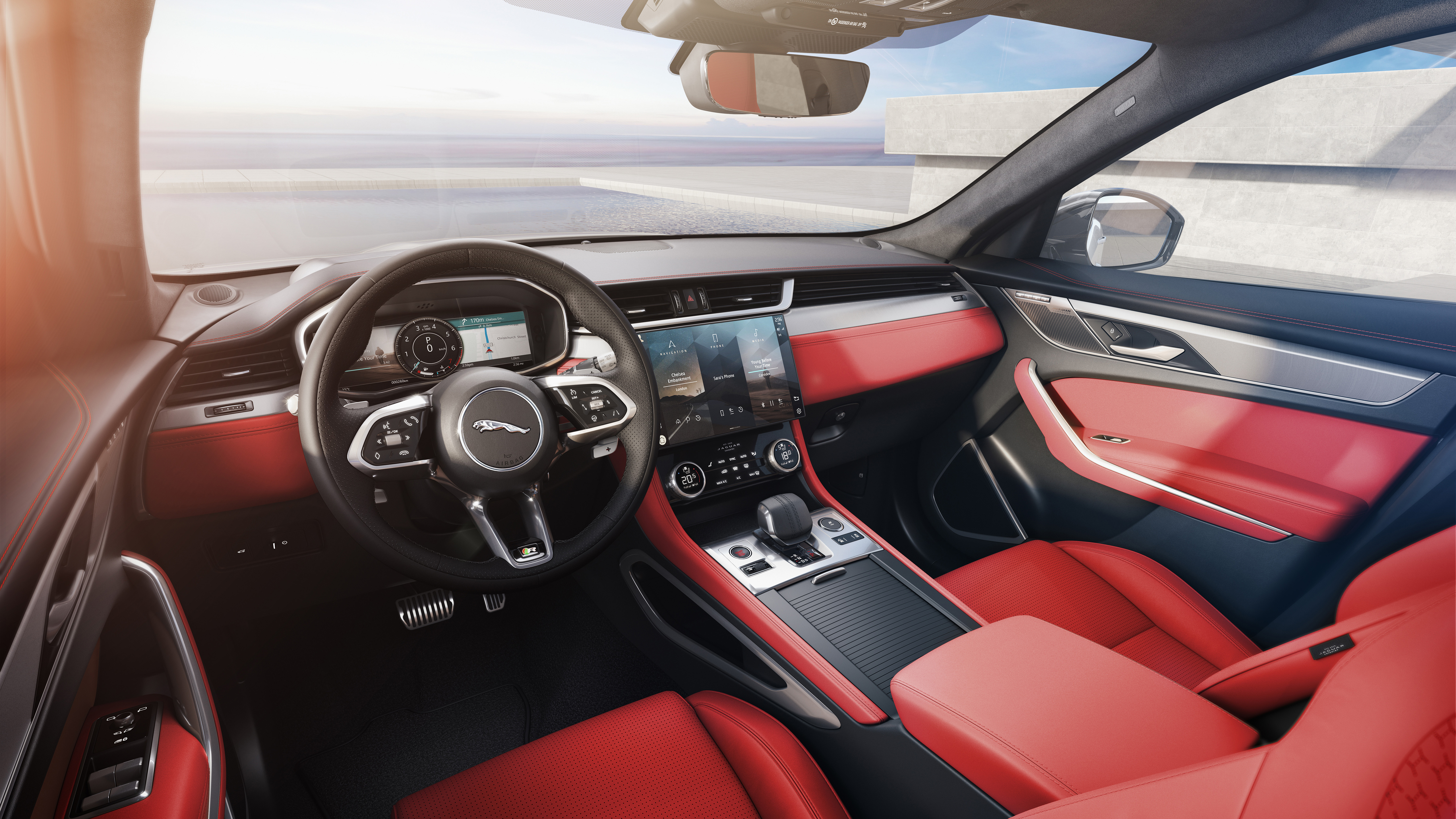  Jaguar  F Pace  R Dynamic 2022 5K Interior  Wallpaper HD 