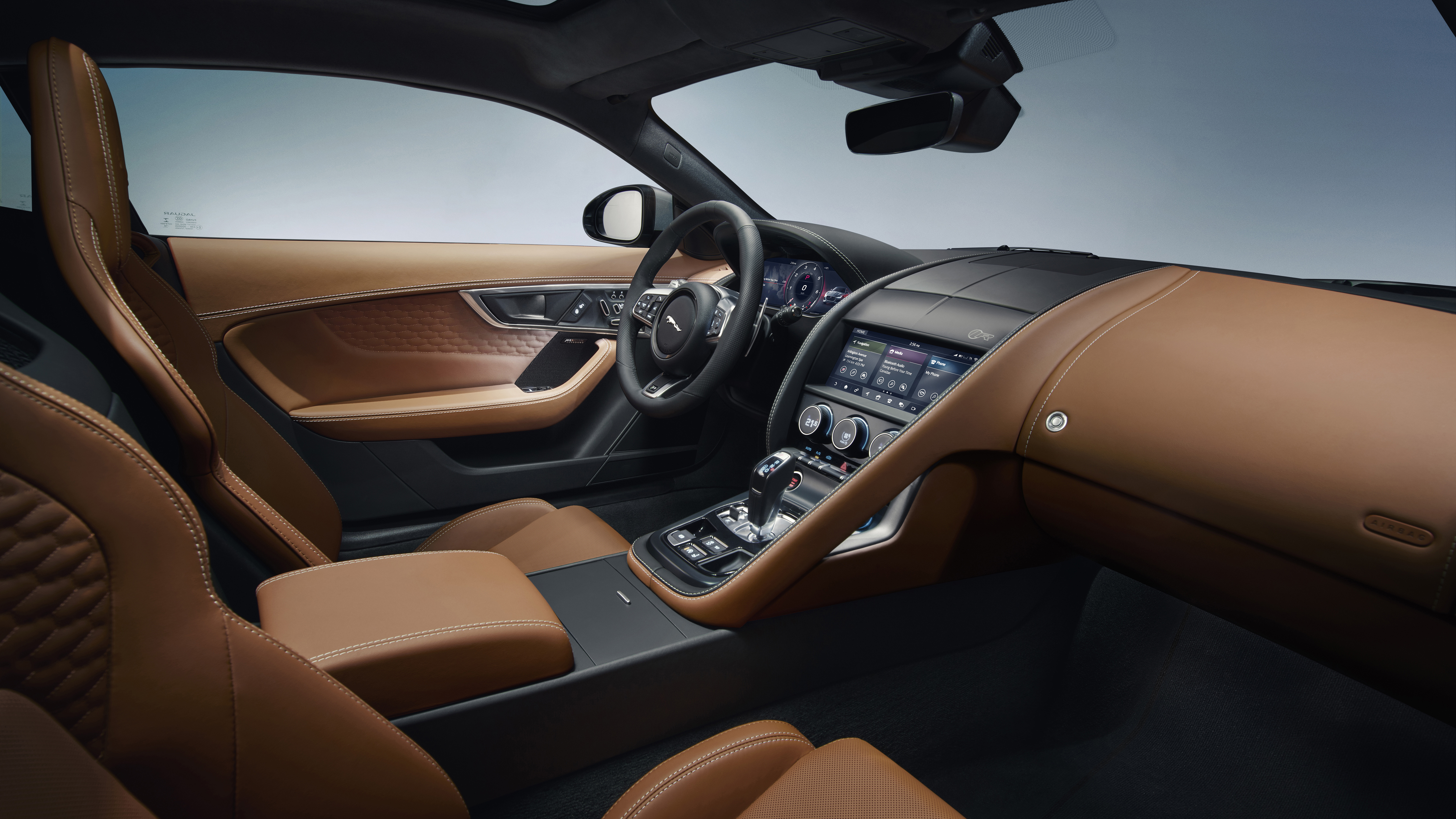 Jaguar F Type R Coupe 2020 4k Interior 2 Wallpaper Hd Car