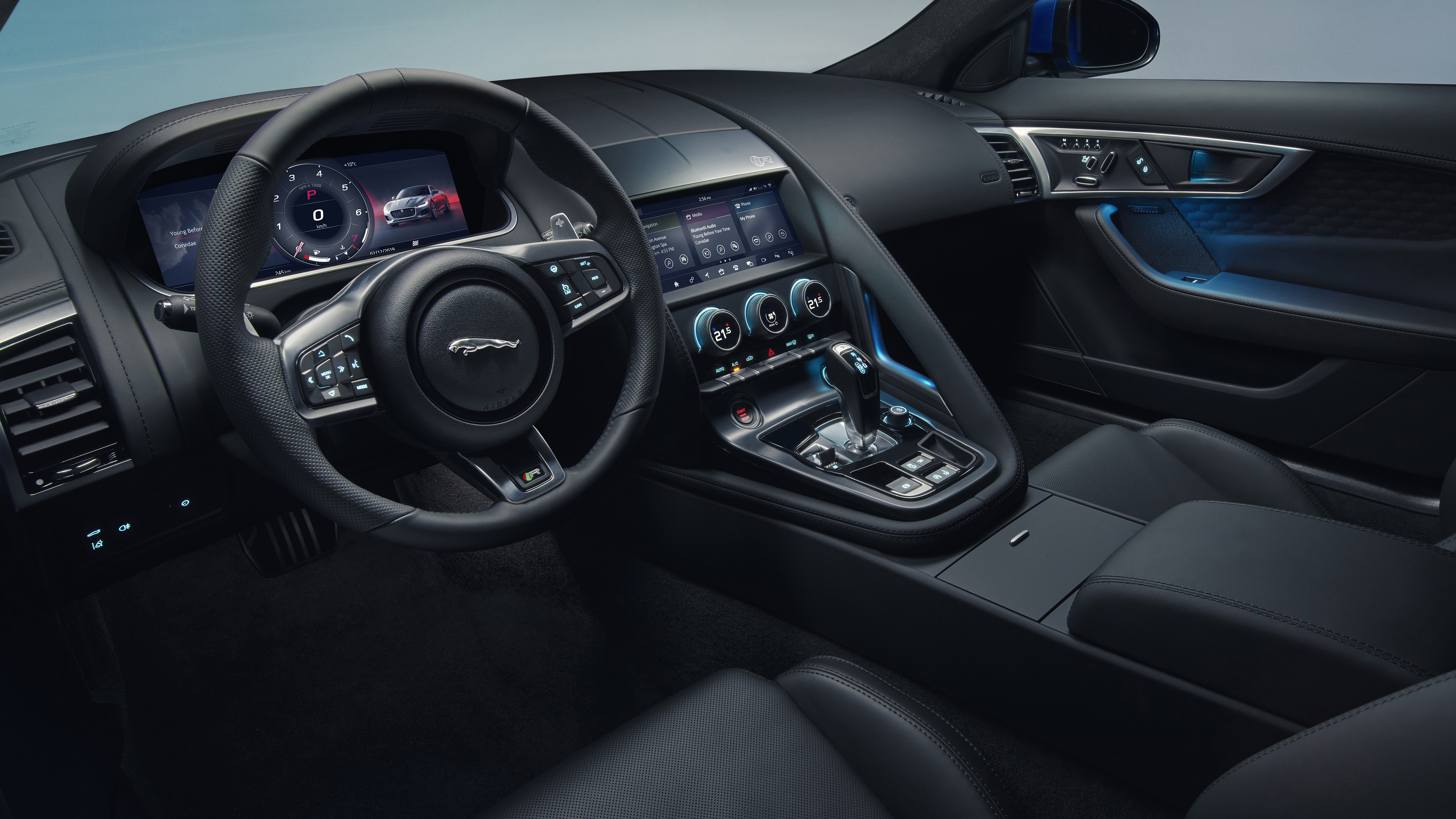 Jaguar F Type R Coupe 2020 4k Interior 3 Wallpaper Hd Car