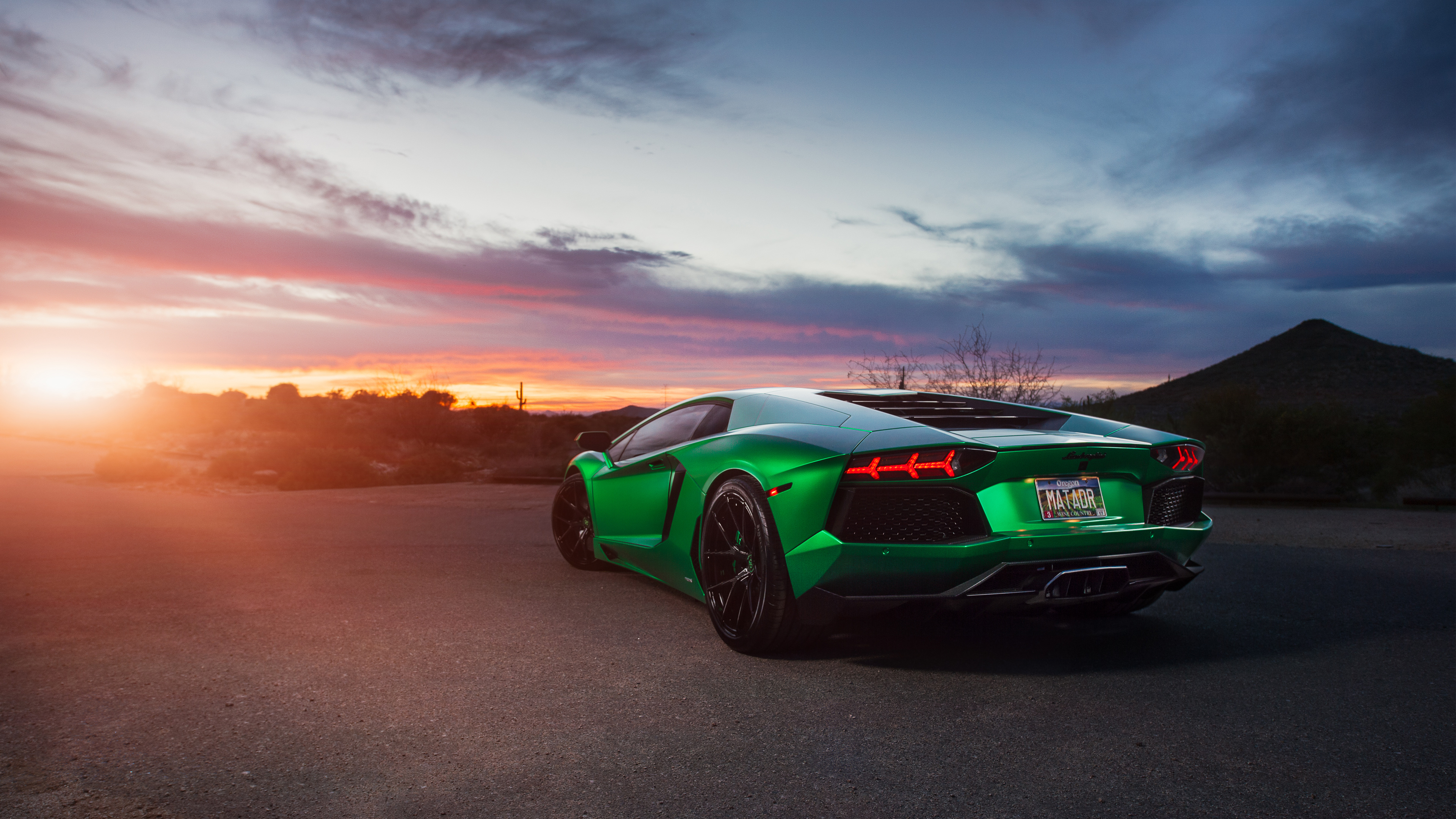 Lamborghini Aventador Green 4K Wallpaper - HD Car Wallpapers #6963