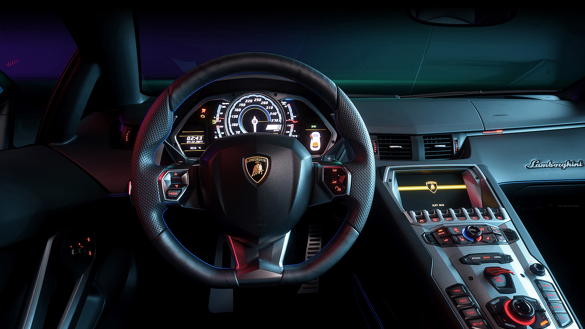 lamborghini aventador interior wallpaper