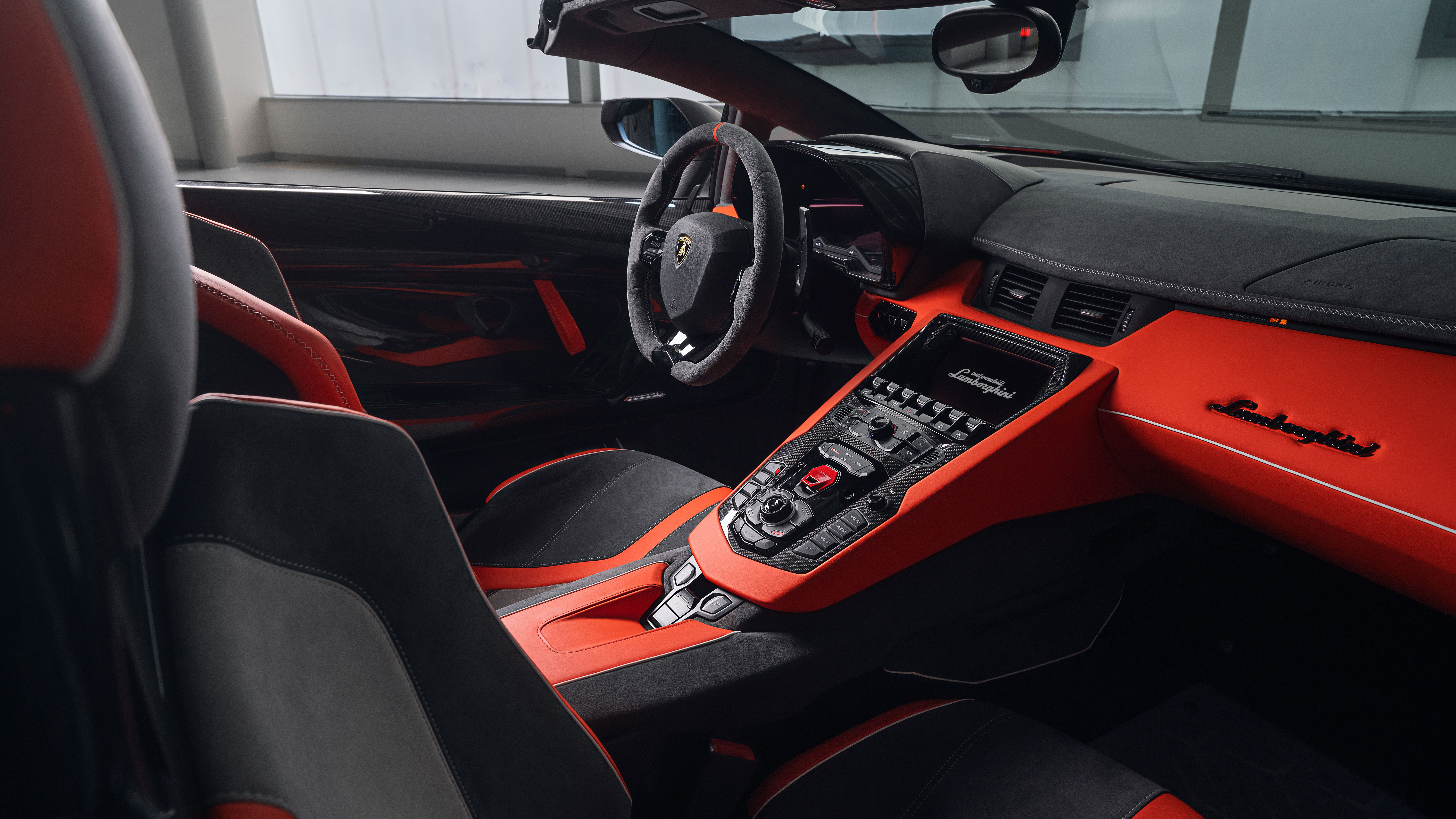 Lamborghini Aventador SVJ 63 Roadster 2020 4K Interior Wallpaper | HD