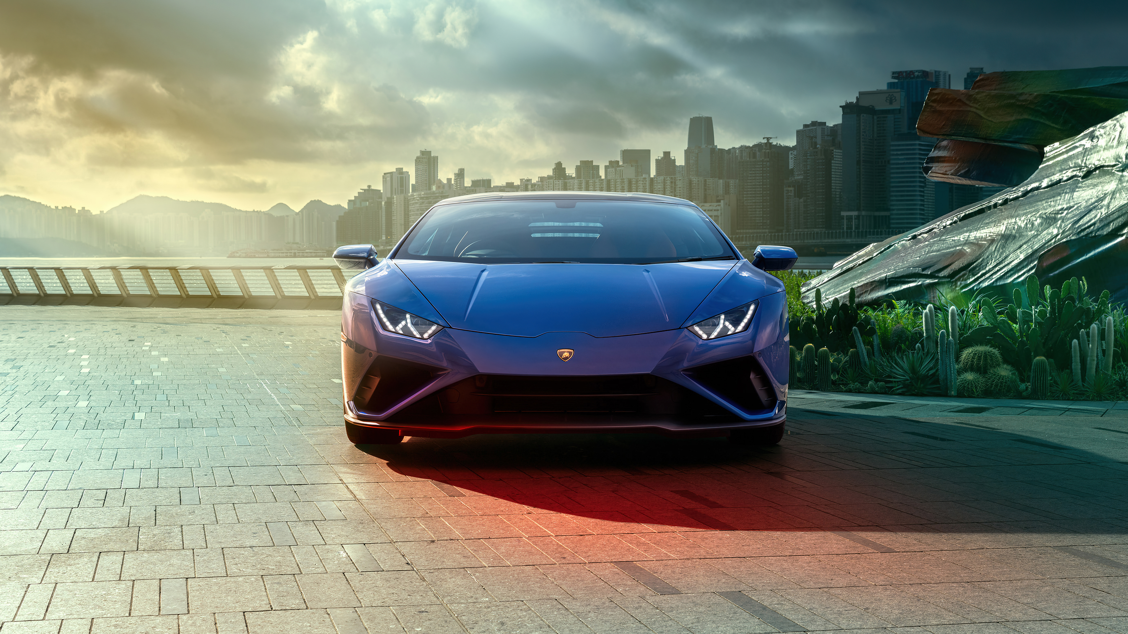 Blue lamborghini huracan Wallpapers Download