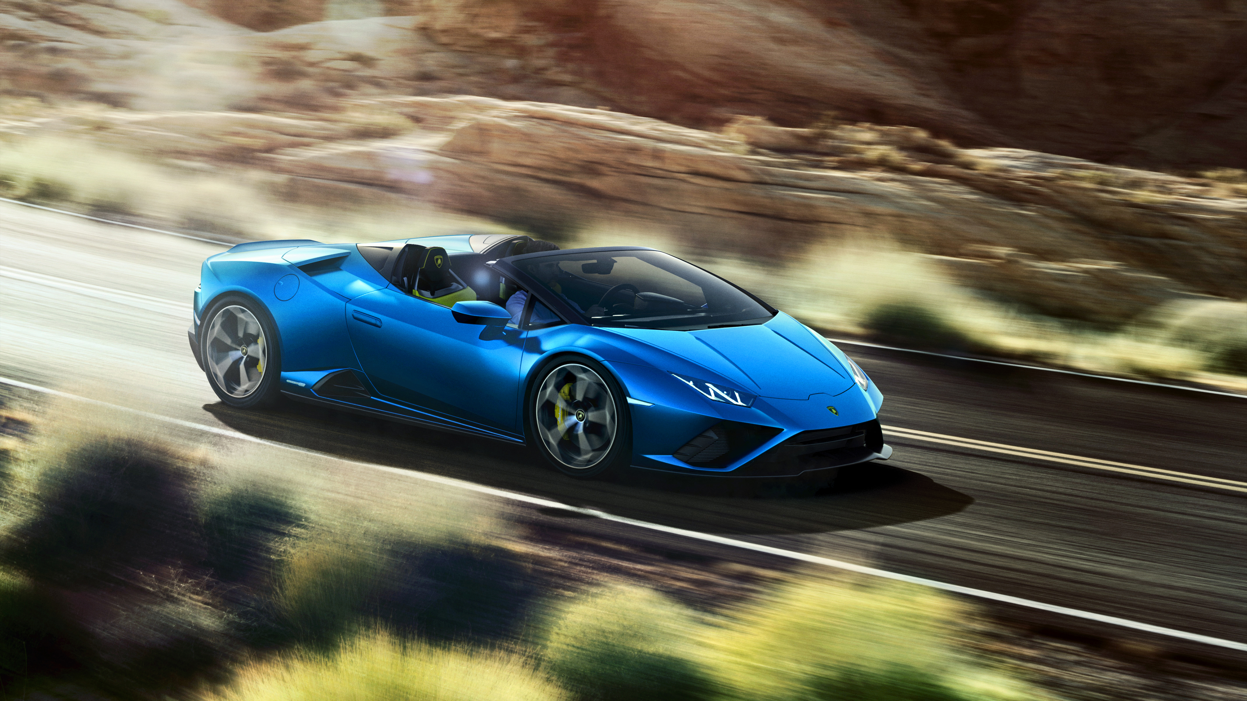 Lamborghini Huracan EVO RWD Spyder 2020 4K Wallpaper | HD Car