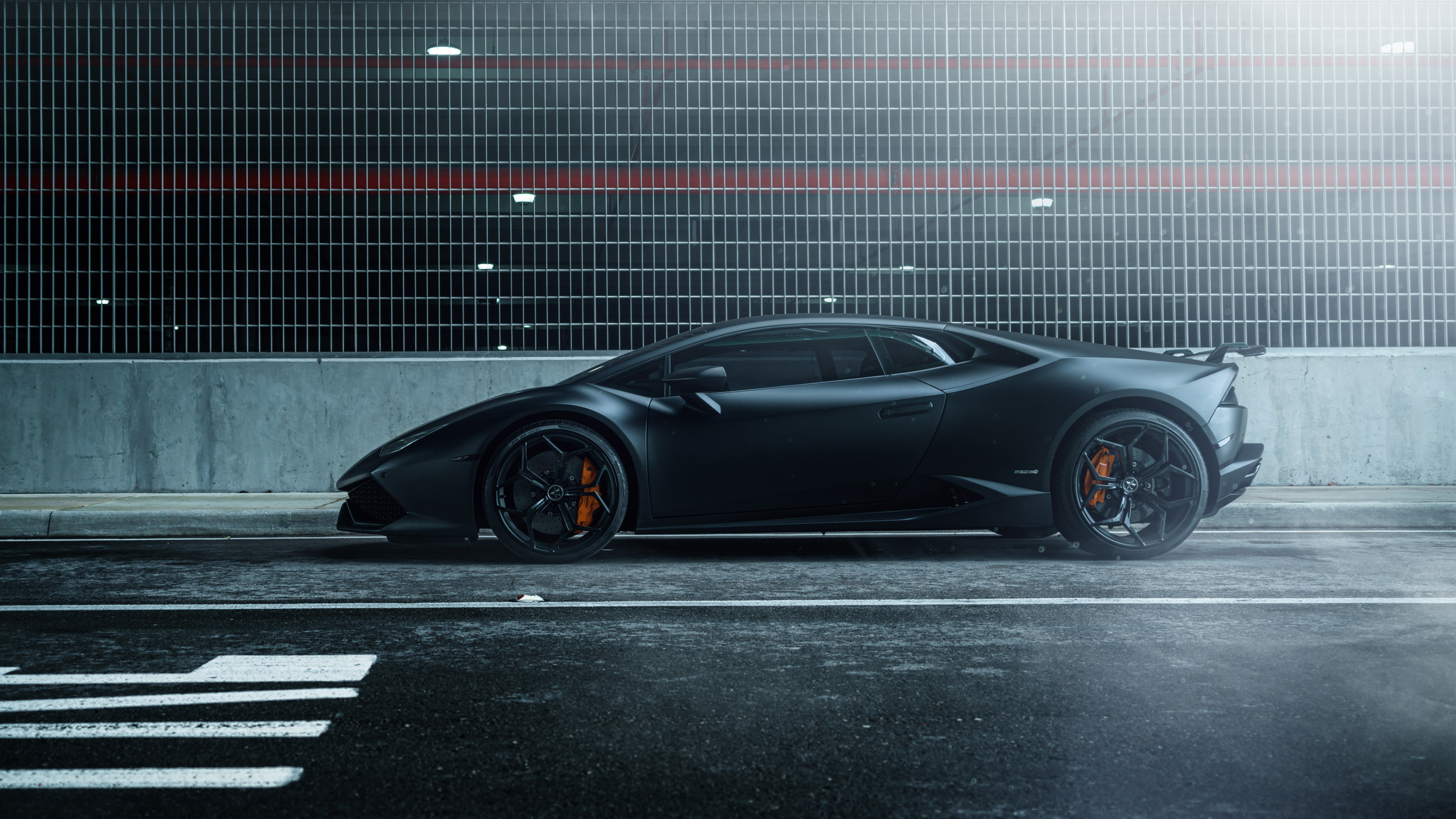 Lamborghini Huracan Vellano MC Matte Black 4K Wallpaper | HD Car