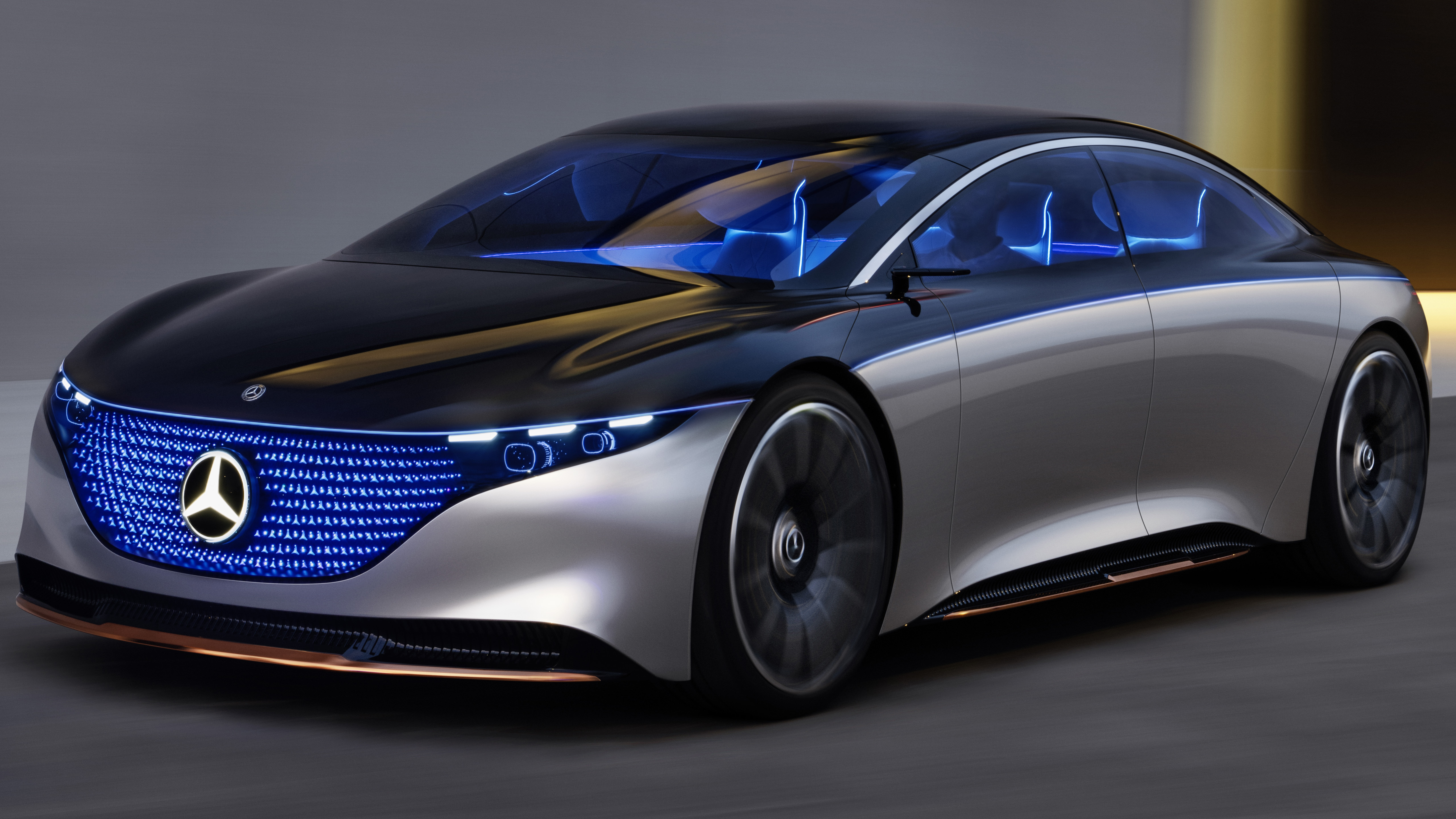 MercedesBenz Vision EQS 2019 4K Wallpaper HD Car