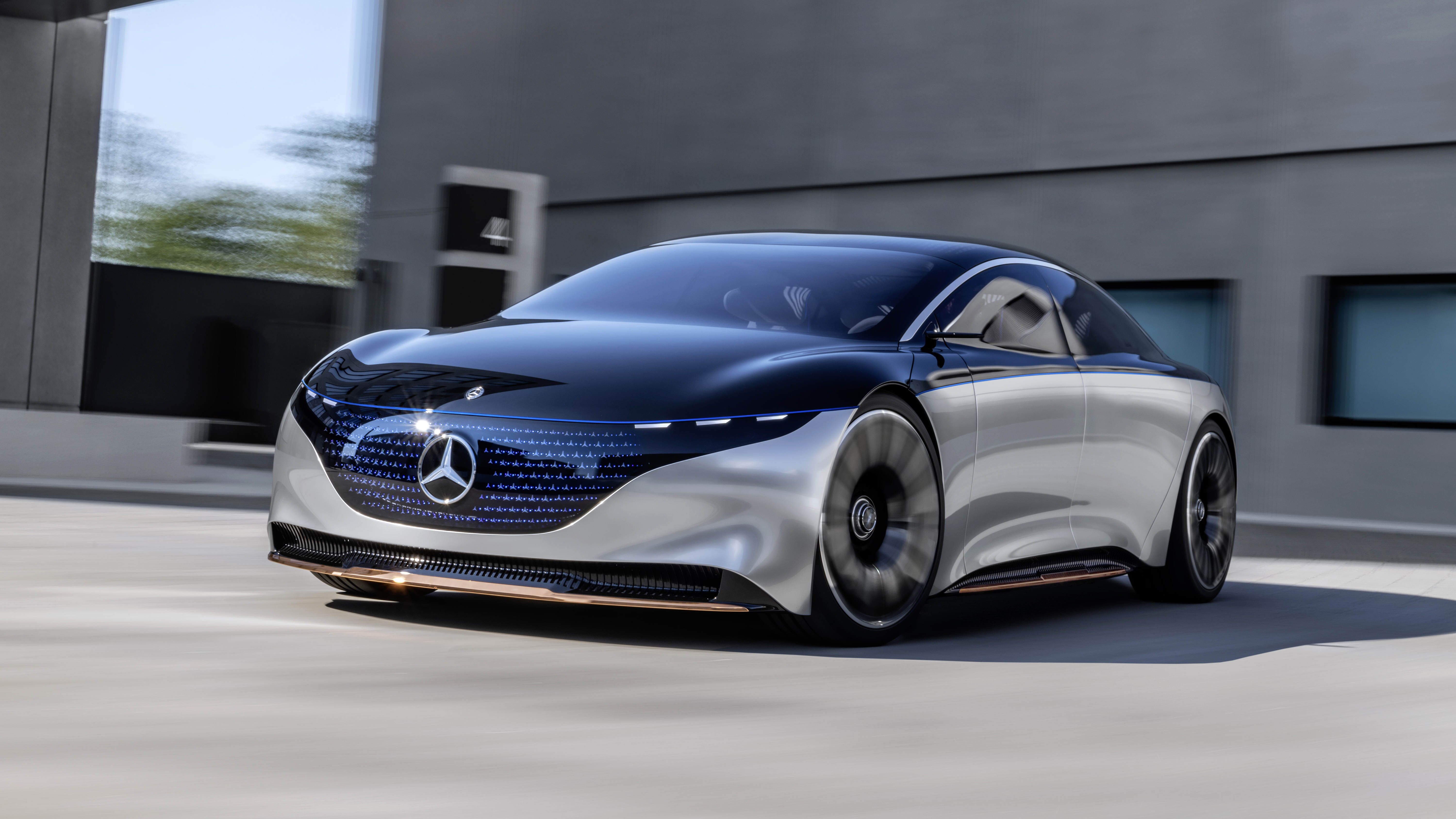 MercedesBenz Vision EQS 2019 4K 2 Wallpaper HD Car