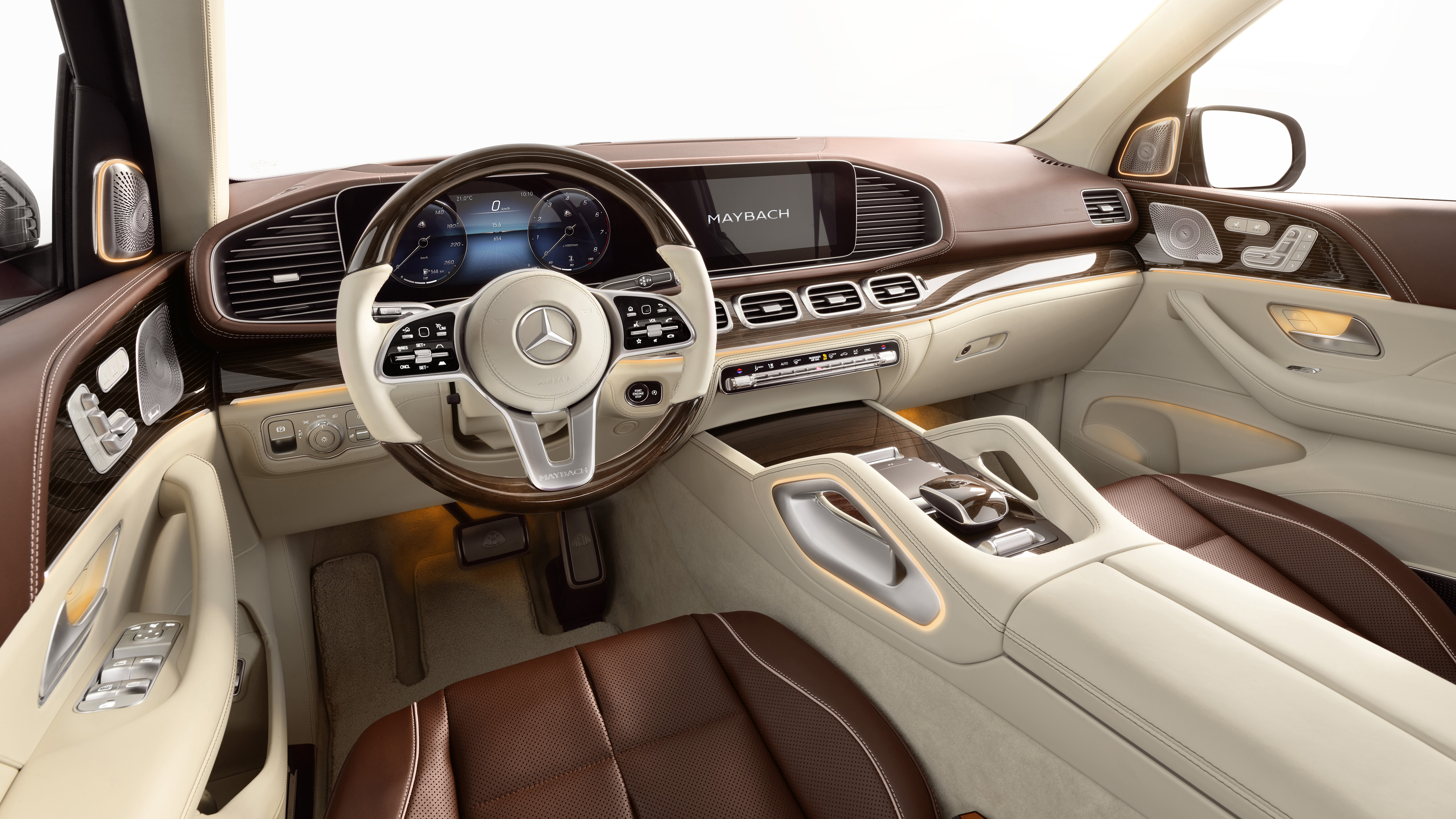 Mercedes Maybach Gls 600 4matic 2020 4k Interior Wallpaper