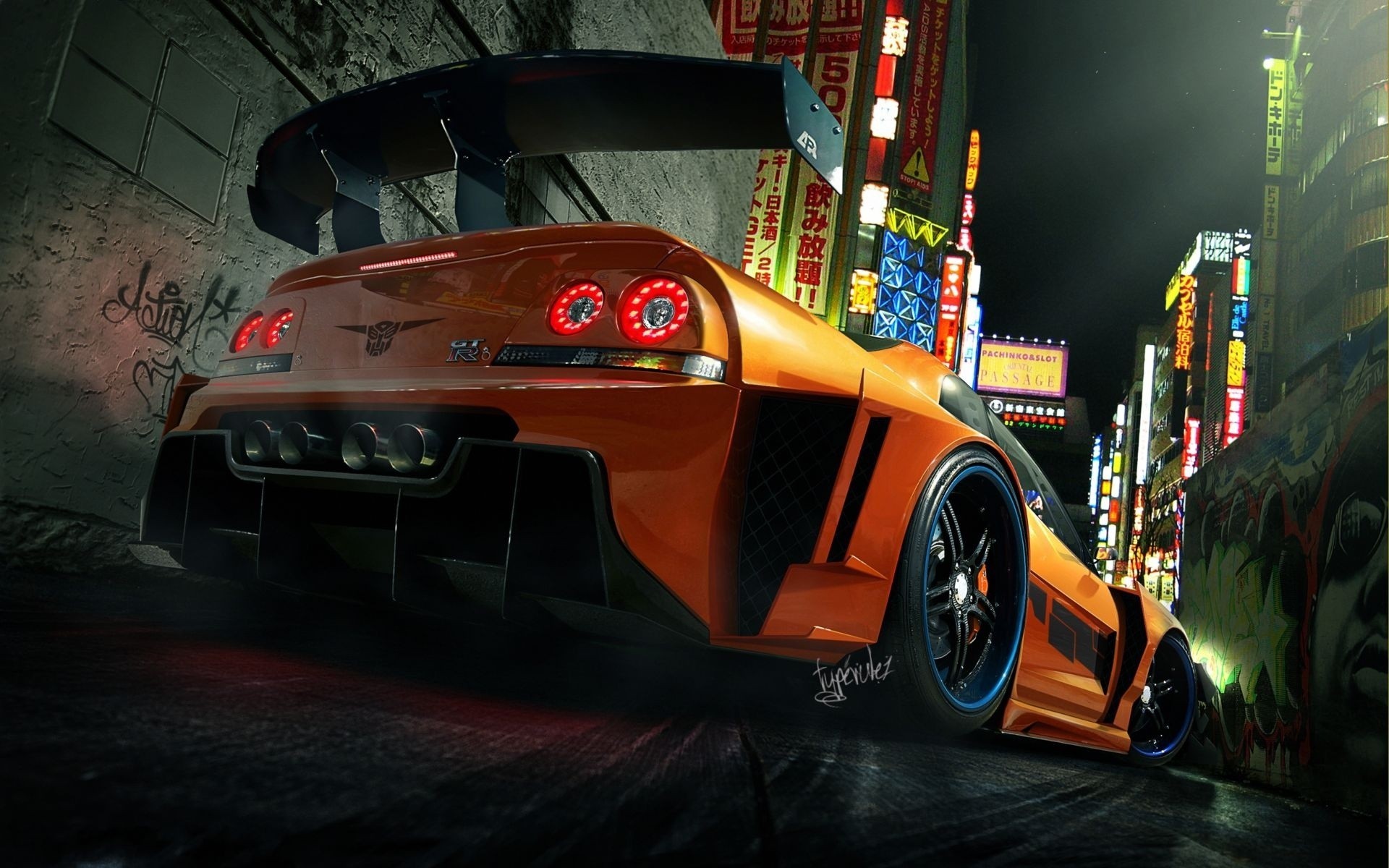 Nissan Skyline GTR R34 In The Tunnel Live Wallpaper  MoeWalls